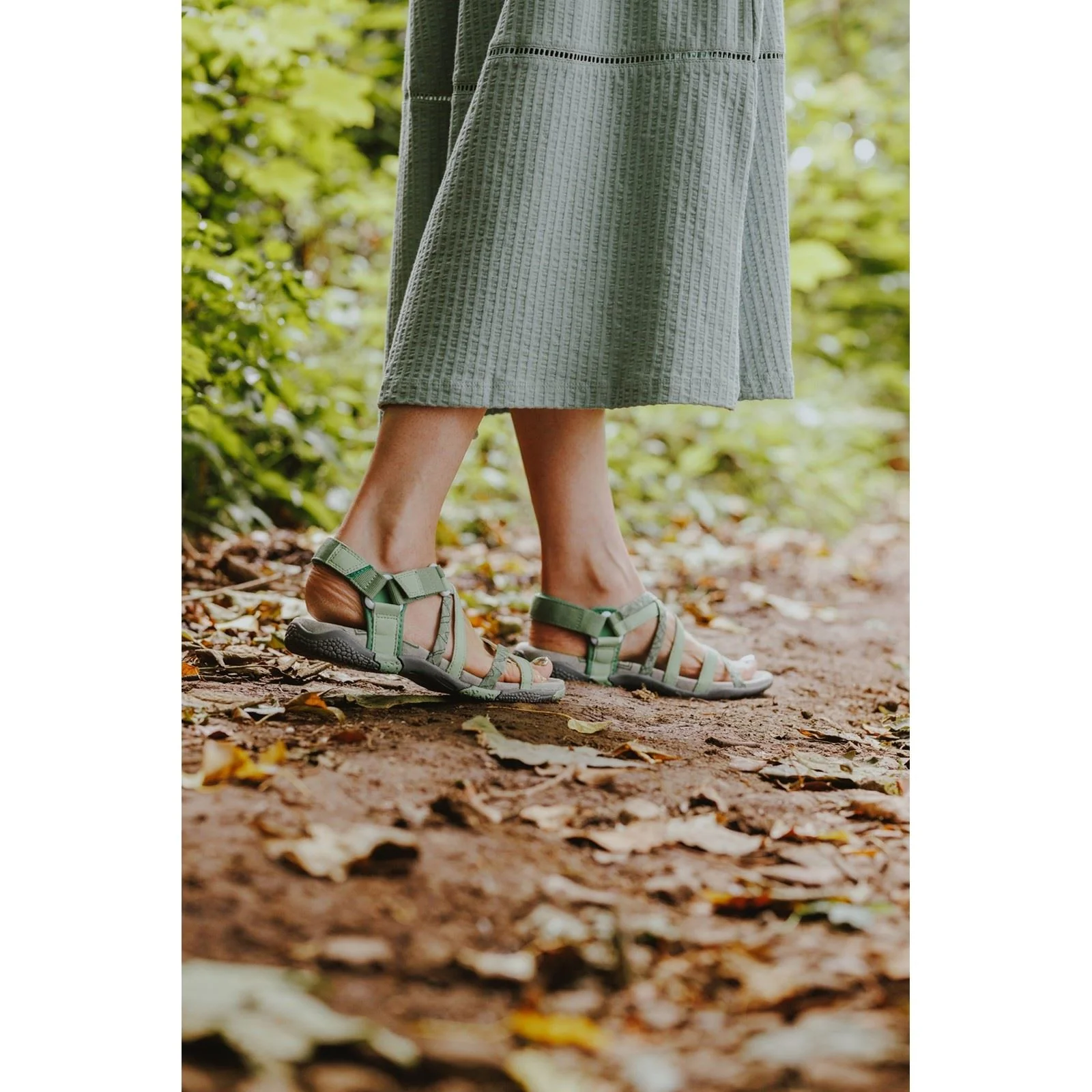 Cotswold Sunhill Nubuck Women's Green Sandals - Image 6