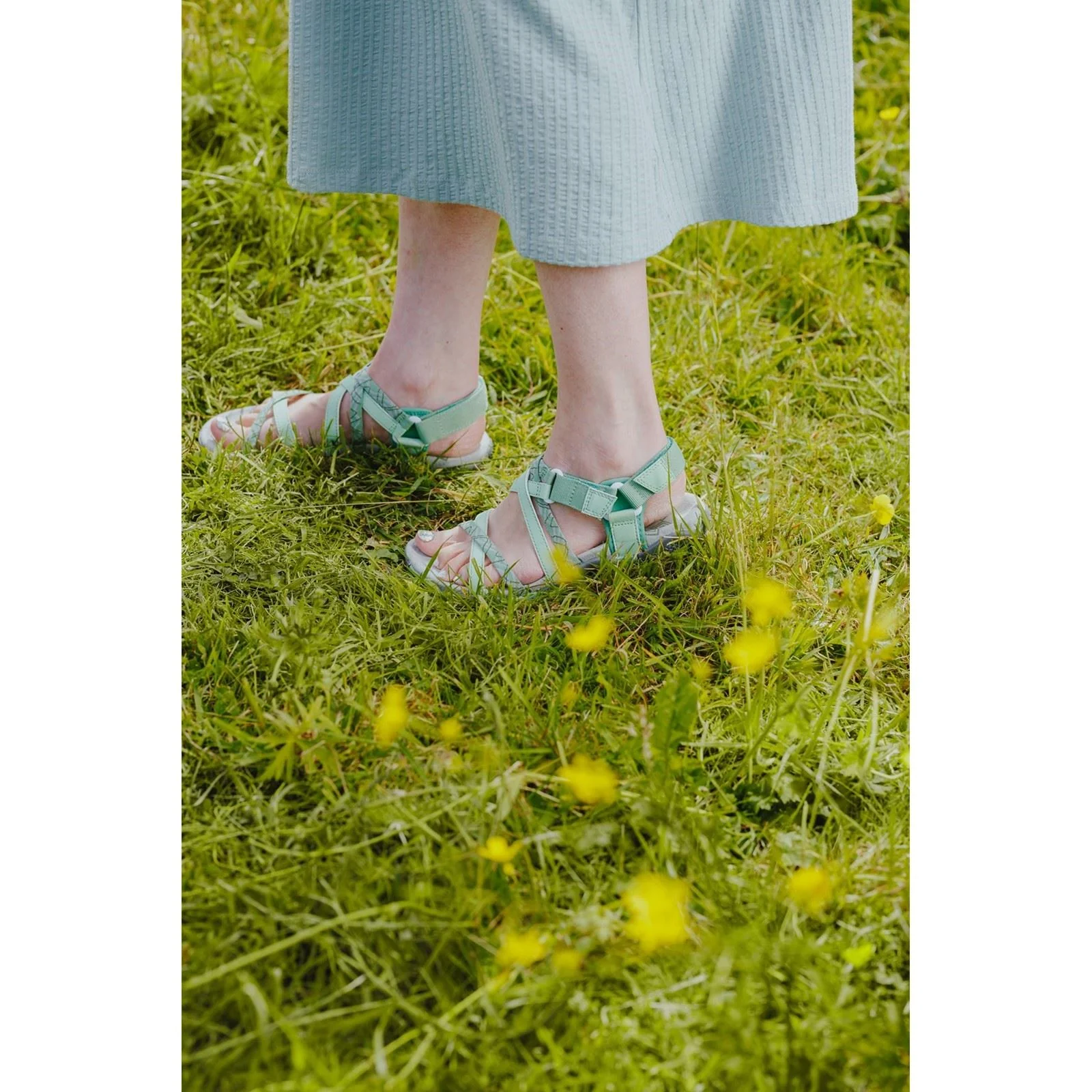 Cotswold Sunhill Nubuck Women's Green Sandals - Image 7