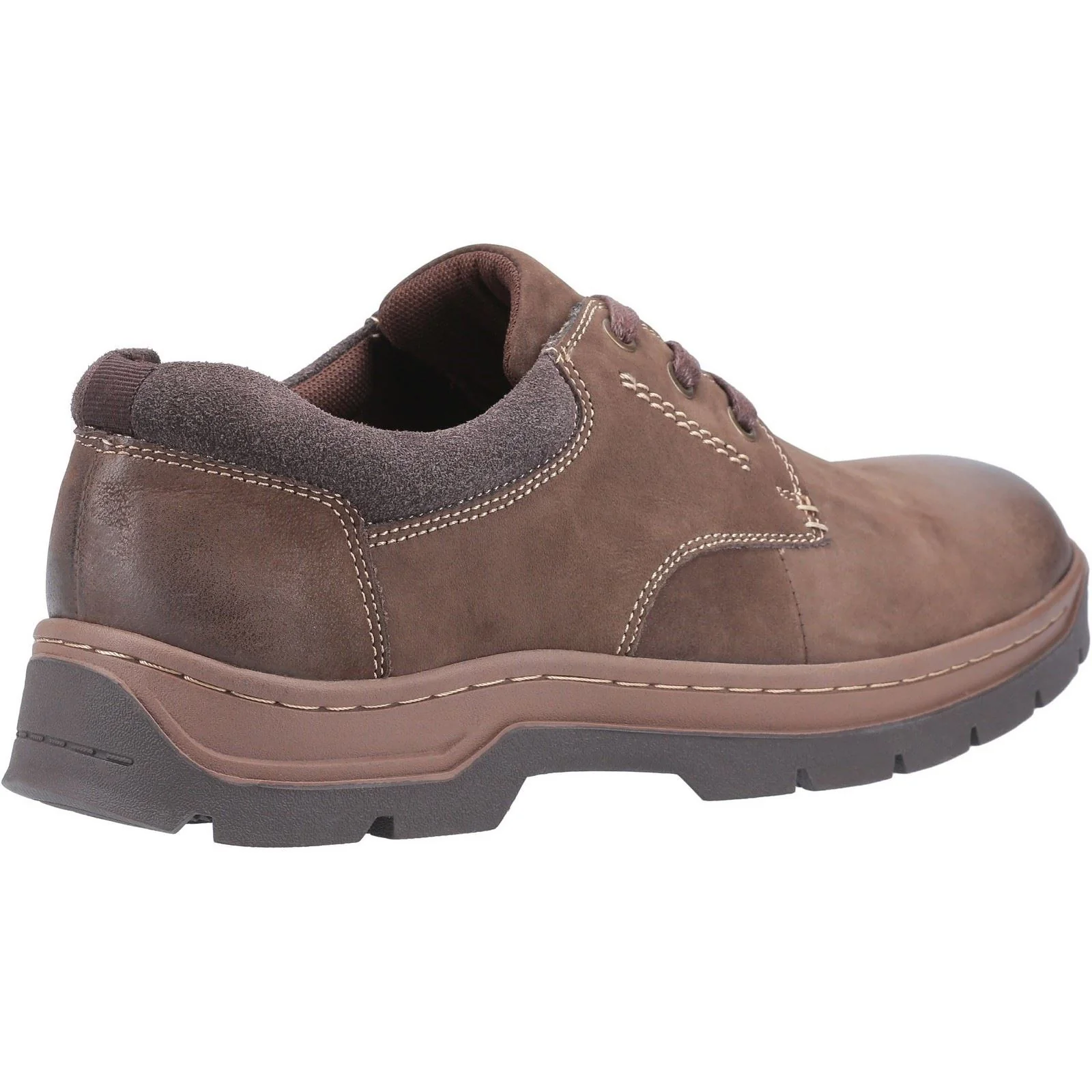 Cotswold Men's Thickwood Burnished Leather Casual Shoe in Brown - Image 2