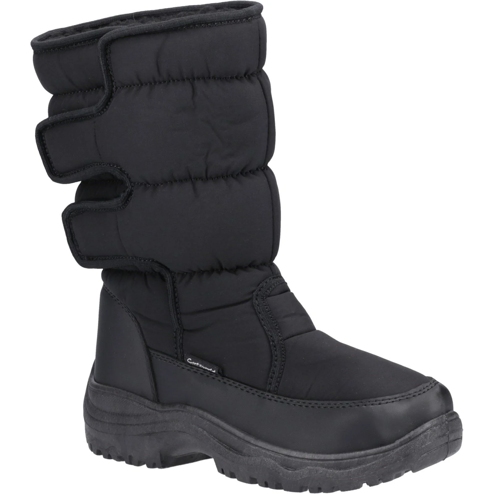 Cotswold Welland Textile Women's Black Winter Mid Calf Boots