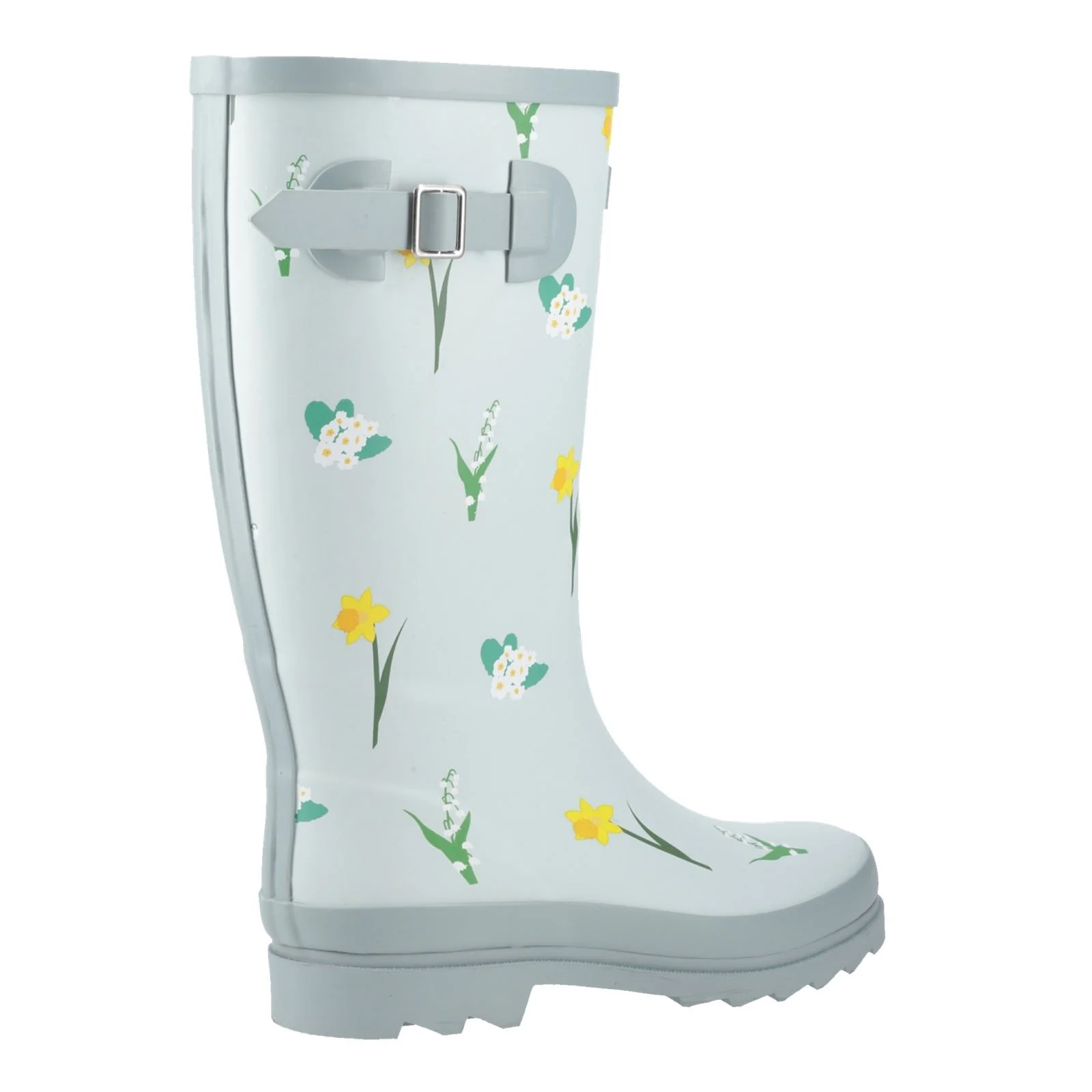 Cotswold Wildflower Tall Rubber Women's Mint Wellington Boots - Image 8