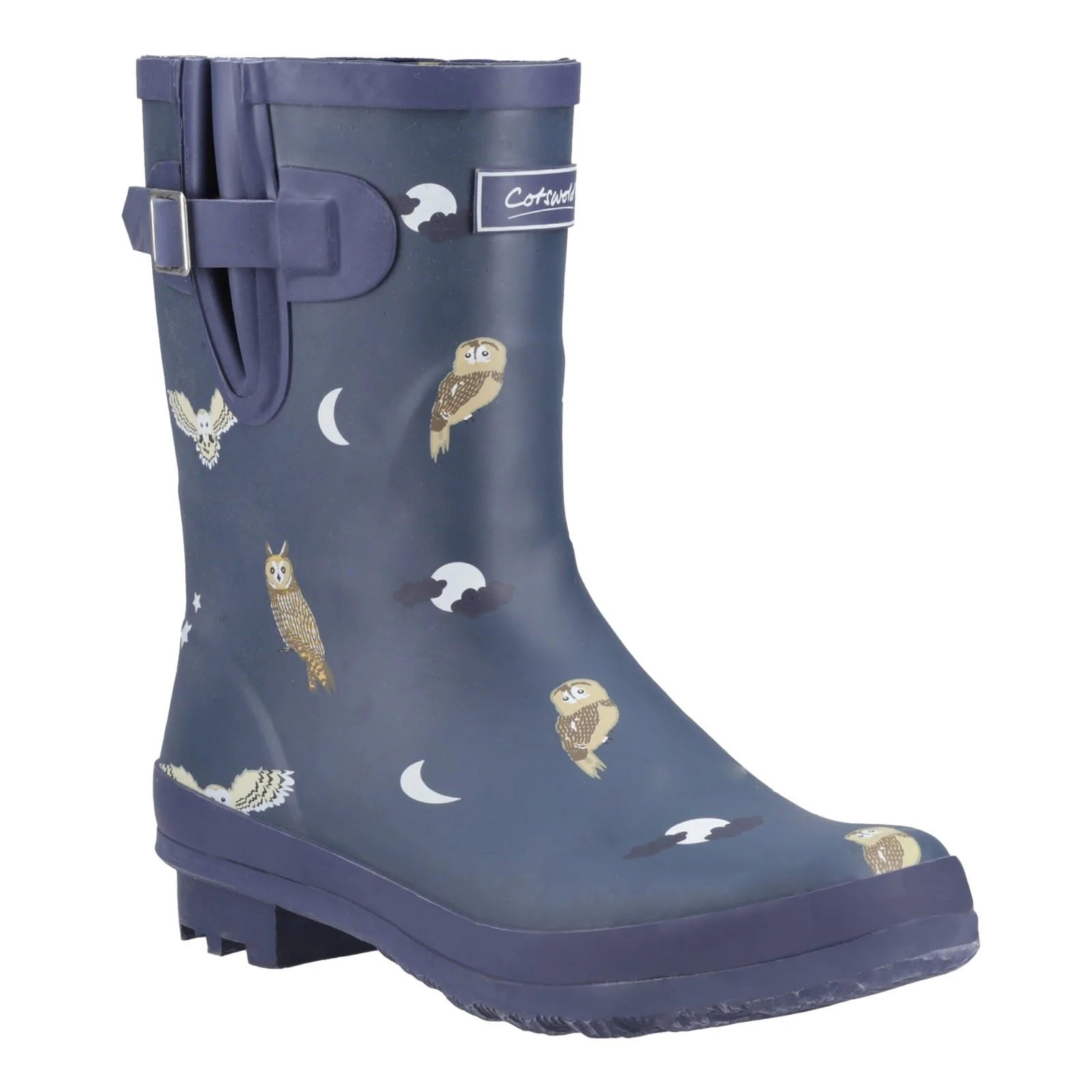 Cotswold Woodland Mid Rubber Women's Owls Wellington Boots - Image 6