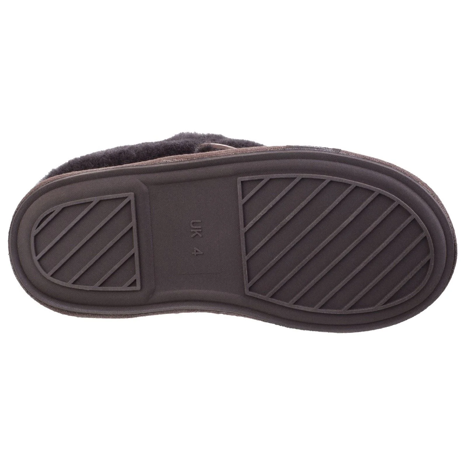 Cotswold Wotton Leather Women's Chocolate Slippers - Image 3