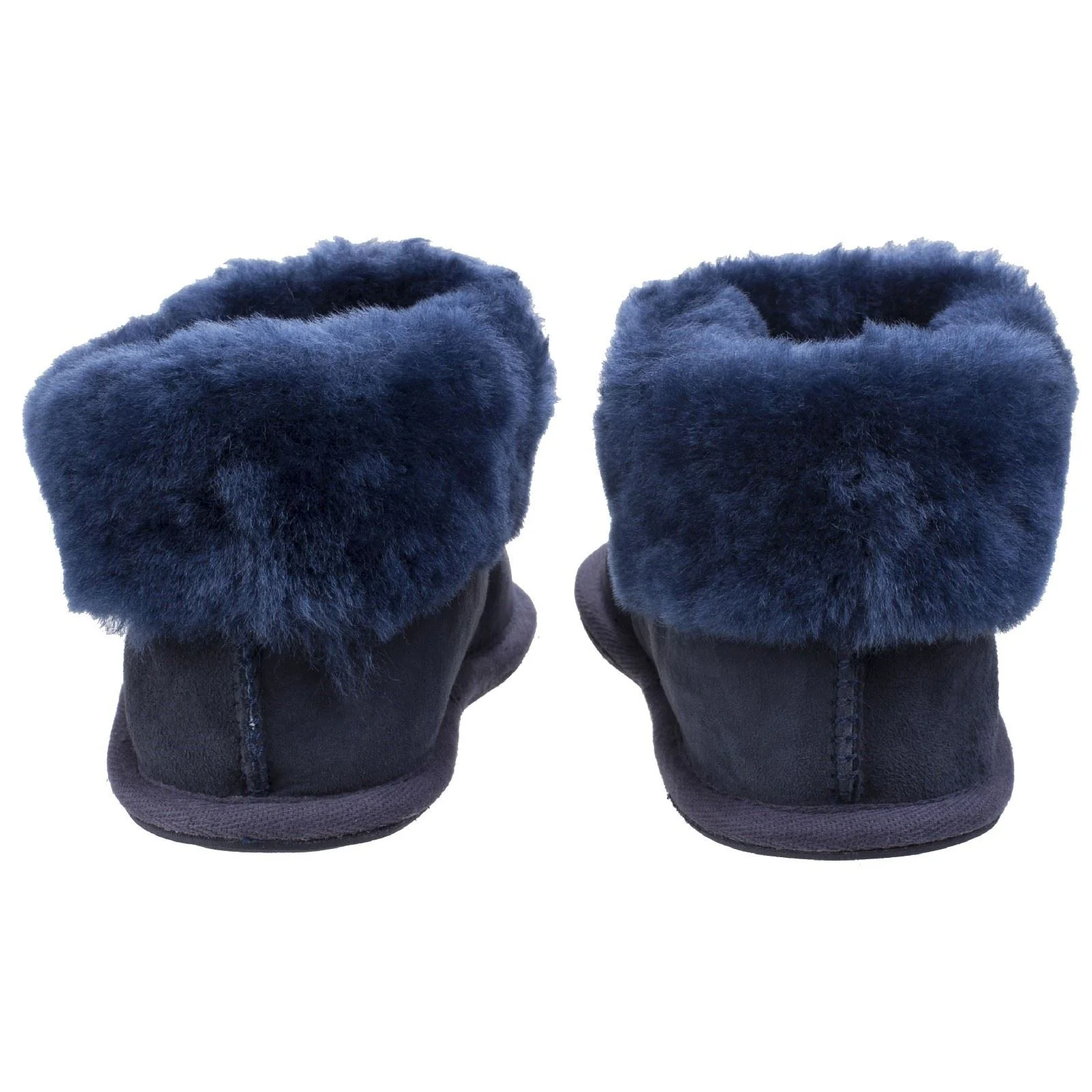 Cotswold Wotton Leather Women's Dark Blue Slippers - Image 7