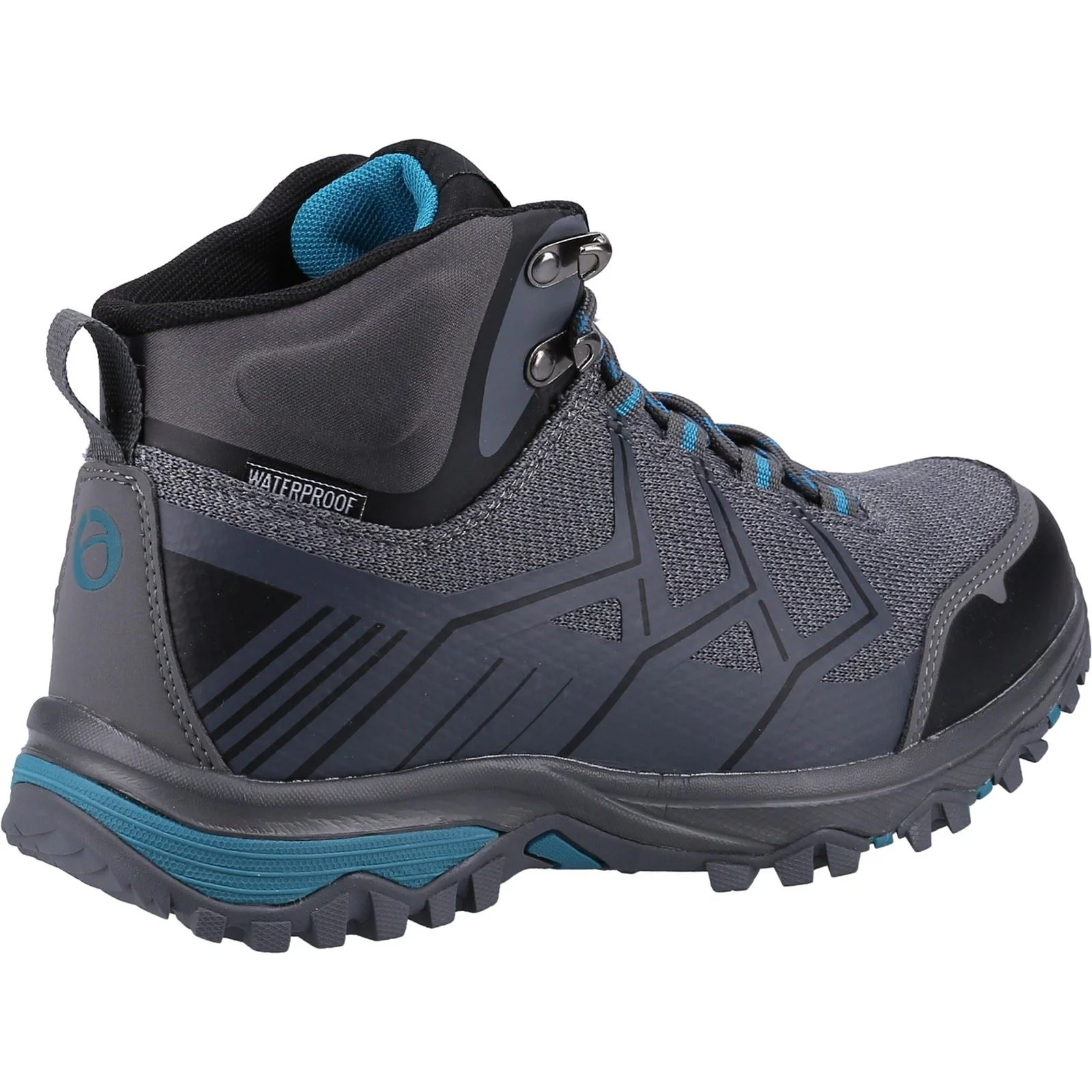 Cotswold Wychwood Mid RPET+Mesh Women's Grey/Blue Hiking Boots - Image 2