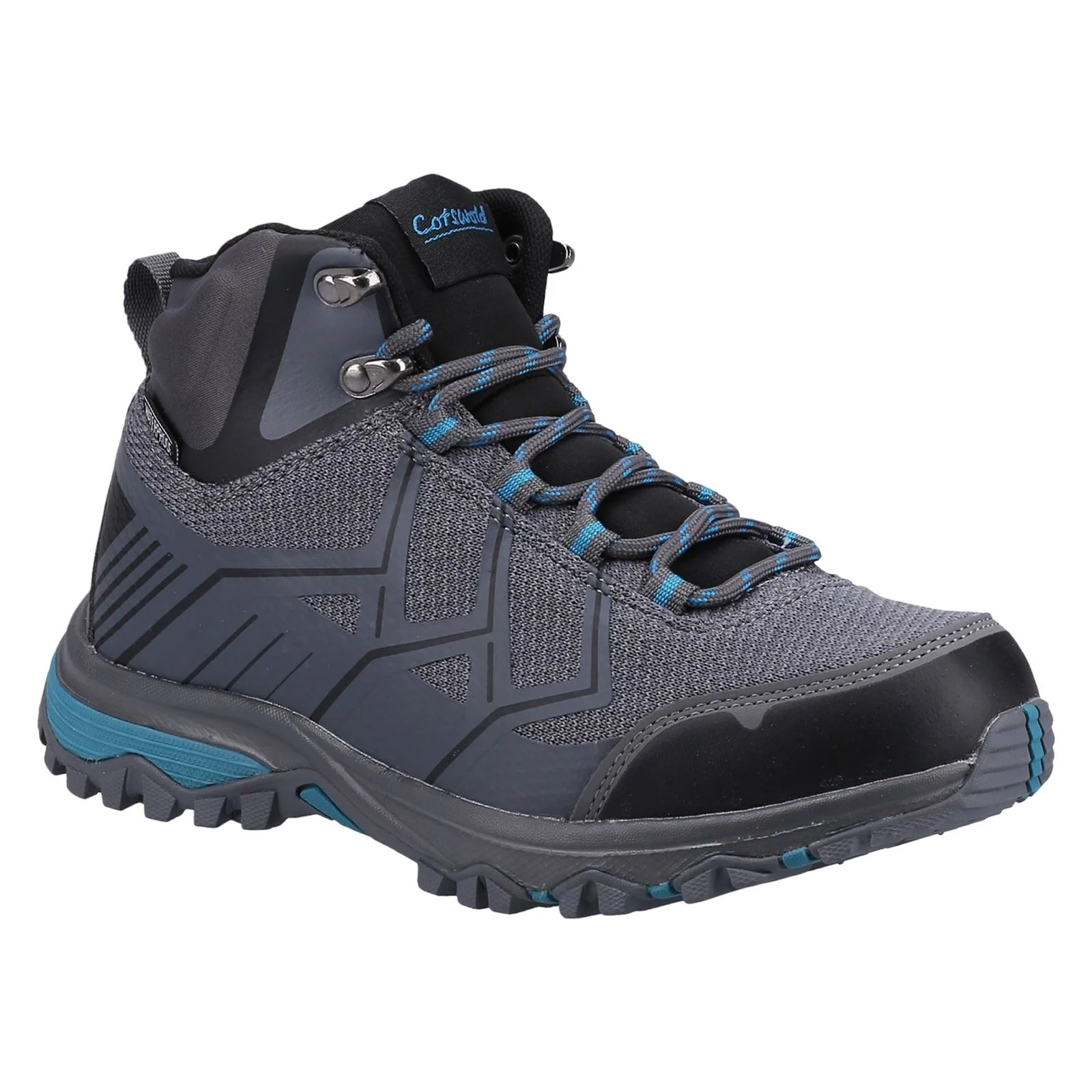 Cotswold Wychwood Mid RPET+Mesh Women's Grey/Blue Hiking Boots - Image 5
