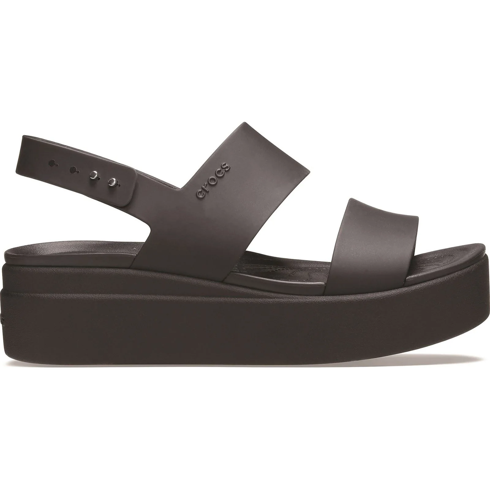 Crocs Women's Brooklyn Low Wedge Platform Sandal in Black - Image 3