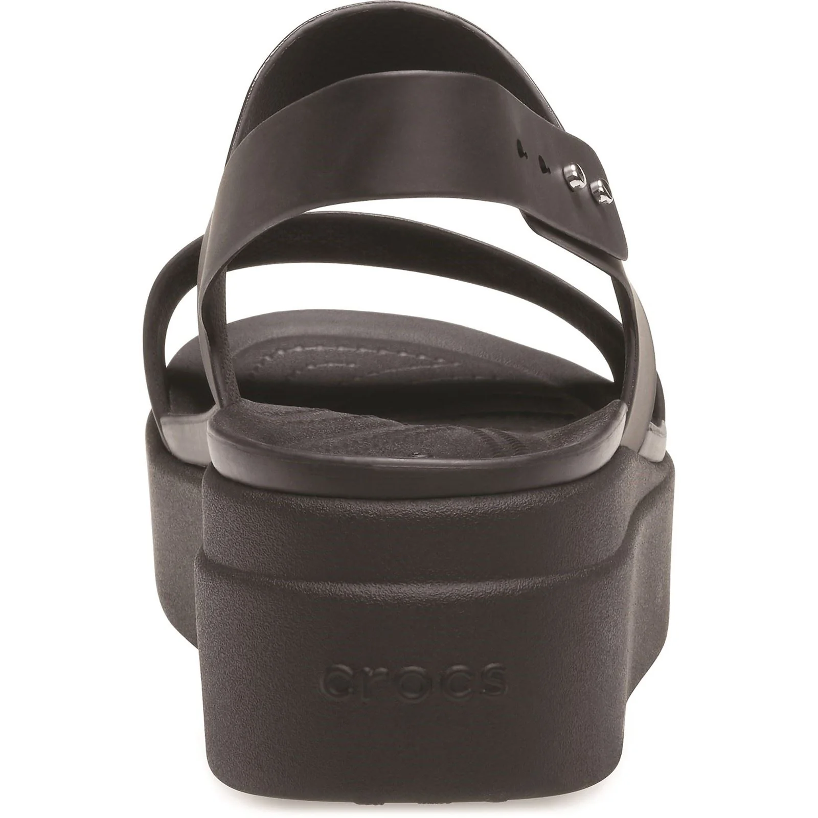 Crocs Women's Brooklyn Low Wedge Platform Sandal in Black - Image 4