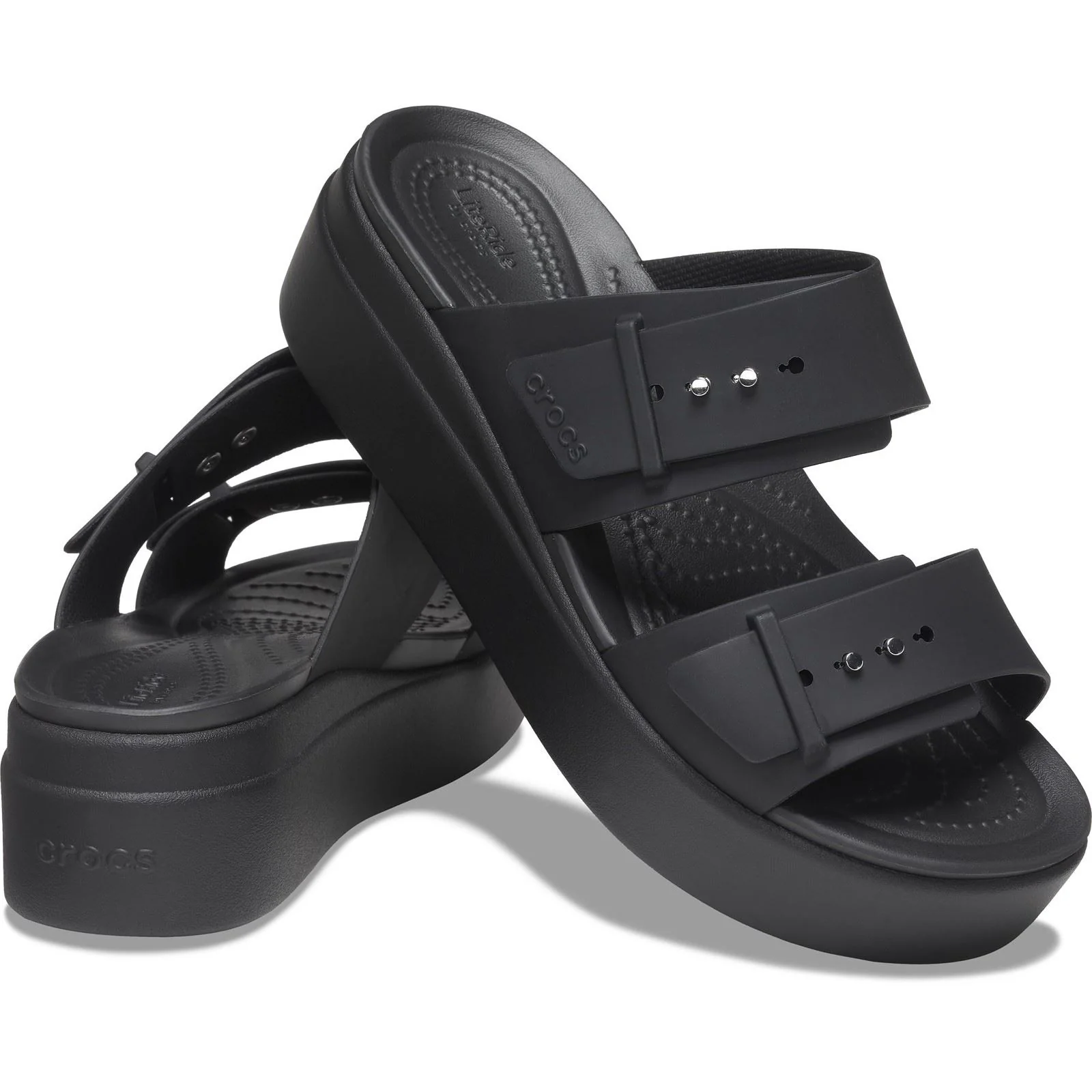 Crocs Women's Brooklyn Sandal Low in Black - Image 3