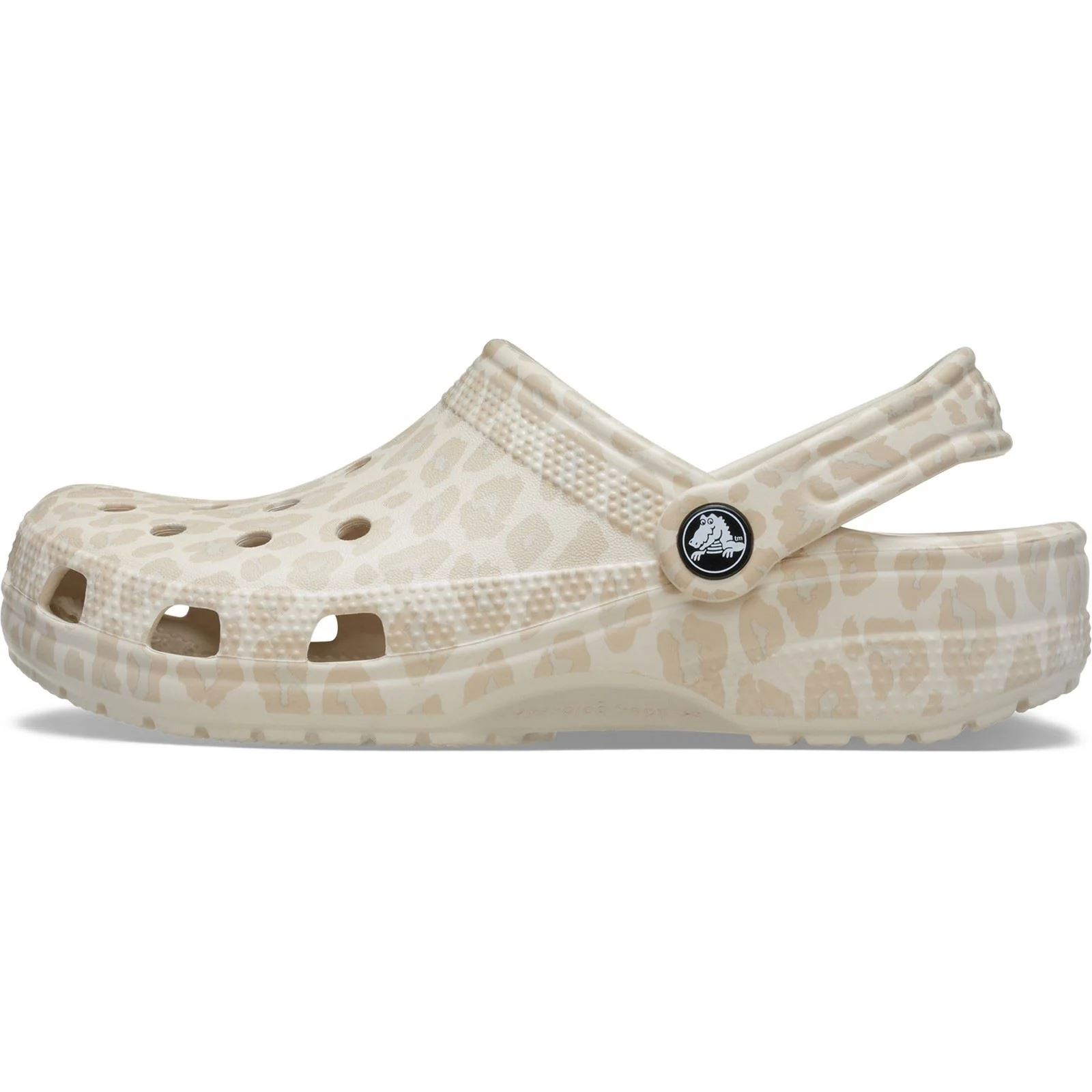 Crocs Classic Animal EVA Women's Almond Tint/Leopard Clogs - Image 6