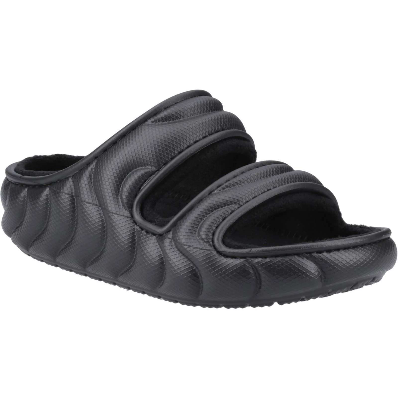 Crocs Women's Classic Cozzzy Overpuff Sandal in Black