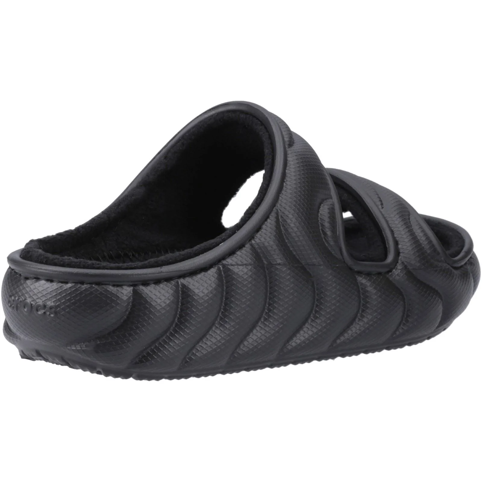 Crocs Women's Classic Cozzzy Overpuff Sandal in Black - Image 2