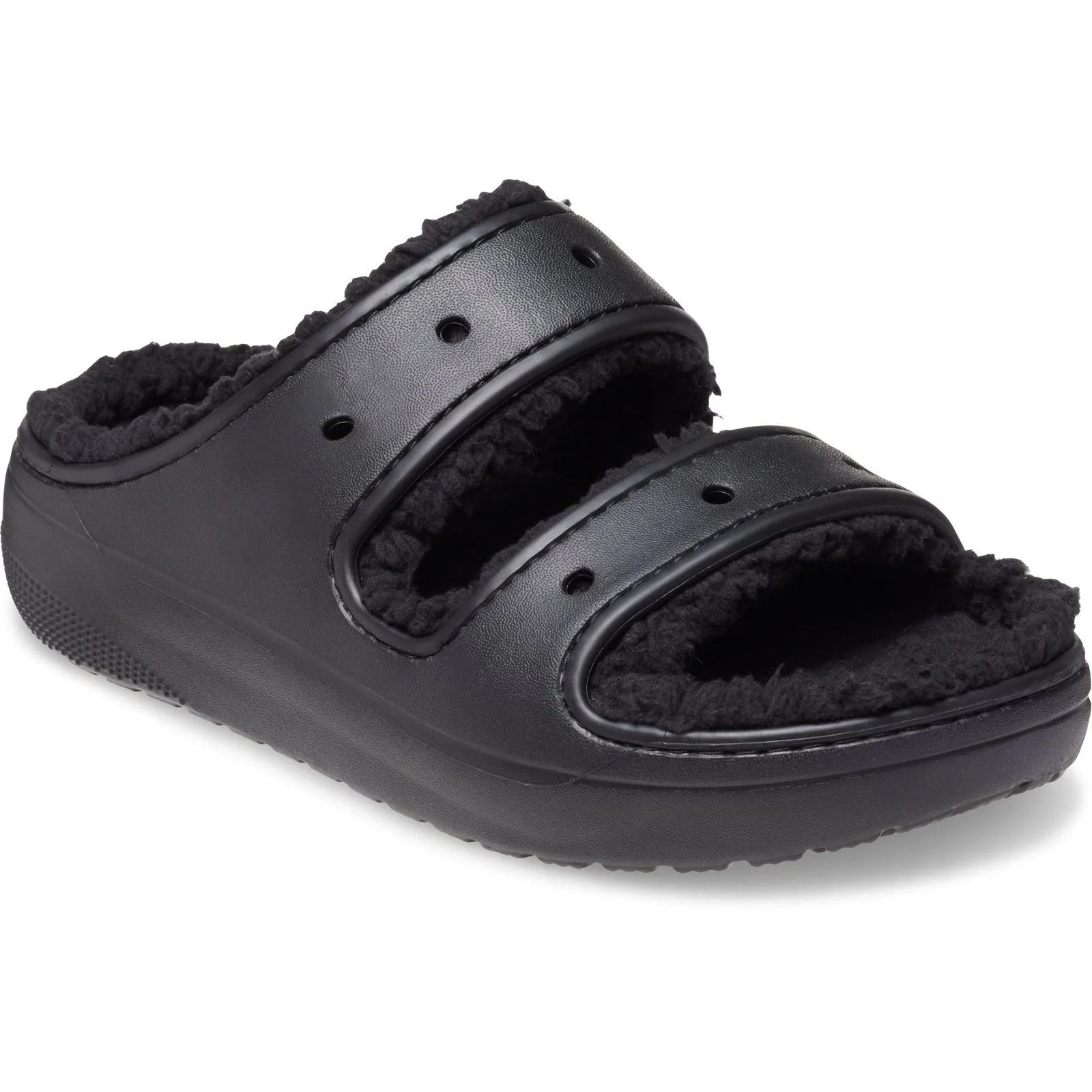 Crocs Women's Classic Cozzzy Sandal in Black