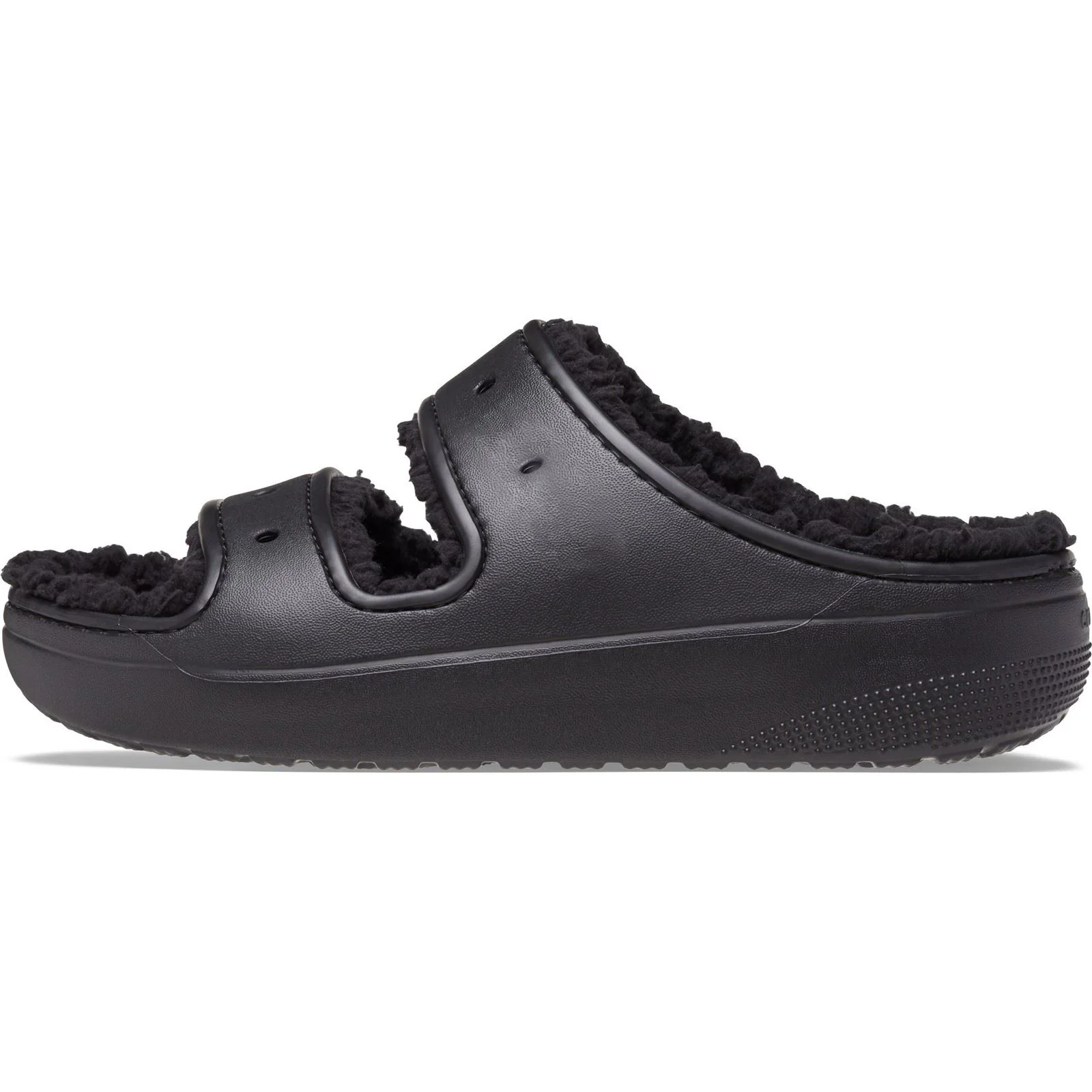 Crocs Women's Classic Cozzzy Sandal in Black - Image 5