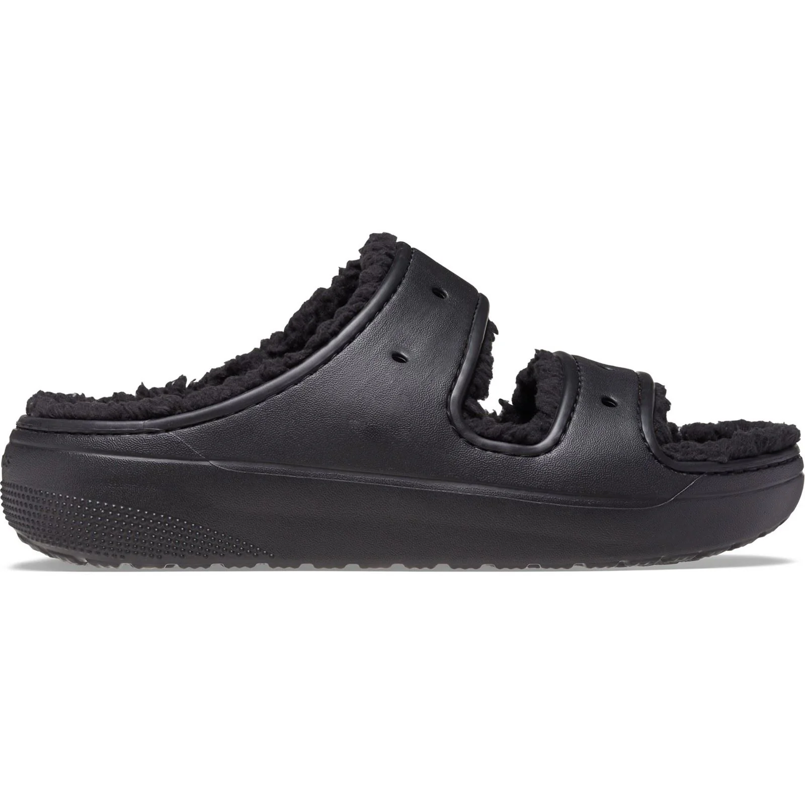 Crocs Women's Classic Cozzzy Sandal in Black - Image 6