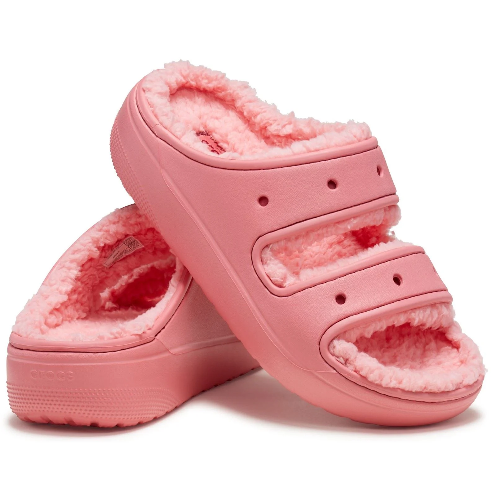 Crocs Women's Classic Cozzzy Sandal in Hot Blush - Image 3