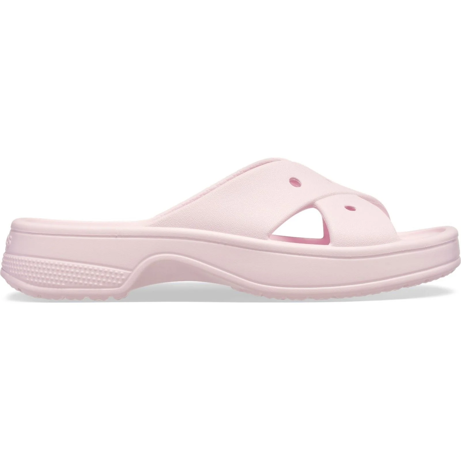 Crocs Classic Cross Strap Thermoplastic Women's Pink Milk Sandals - Image 7