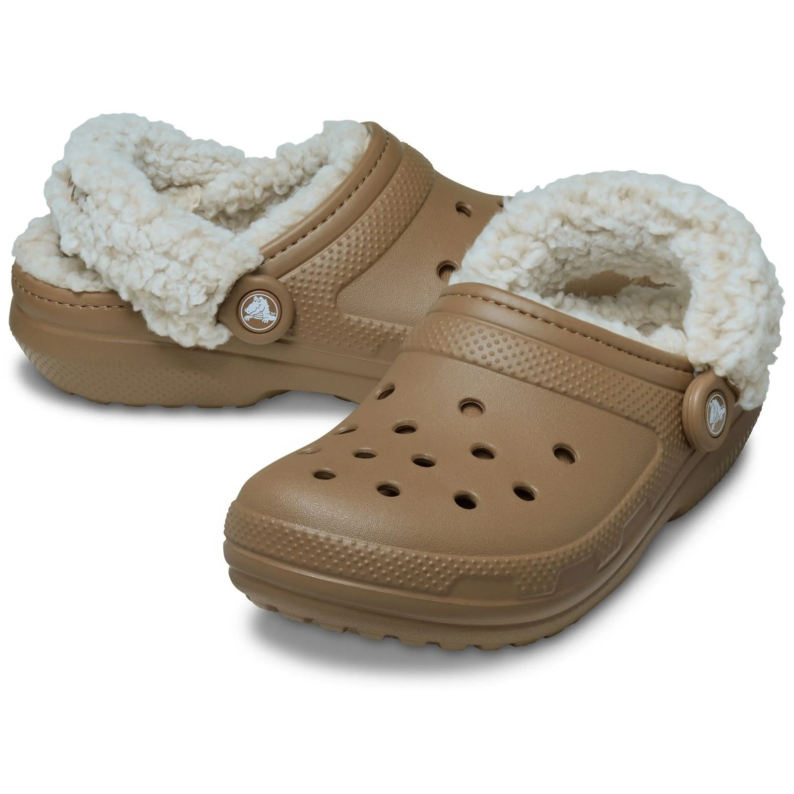 Crocs Classic Fleece Lined Thermoplastic Sepia Clogs - Image 3