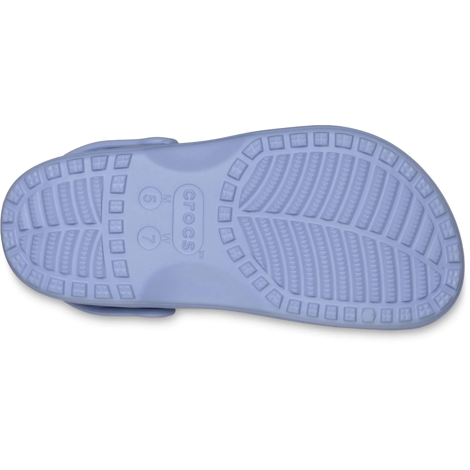 Crocs Classic Floral Cut Out Thermoplastic Women's Blue Haze Flip Flops - Image 4