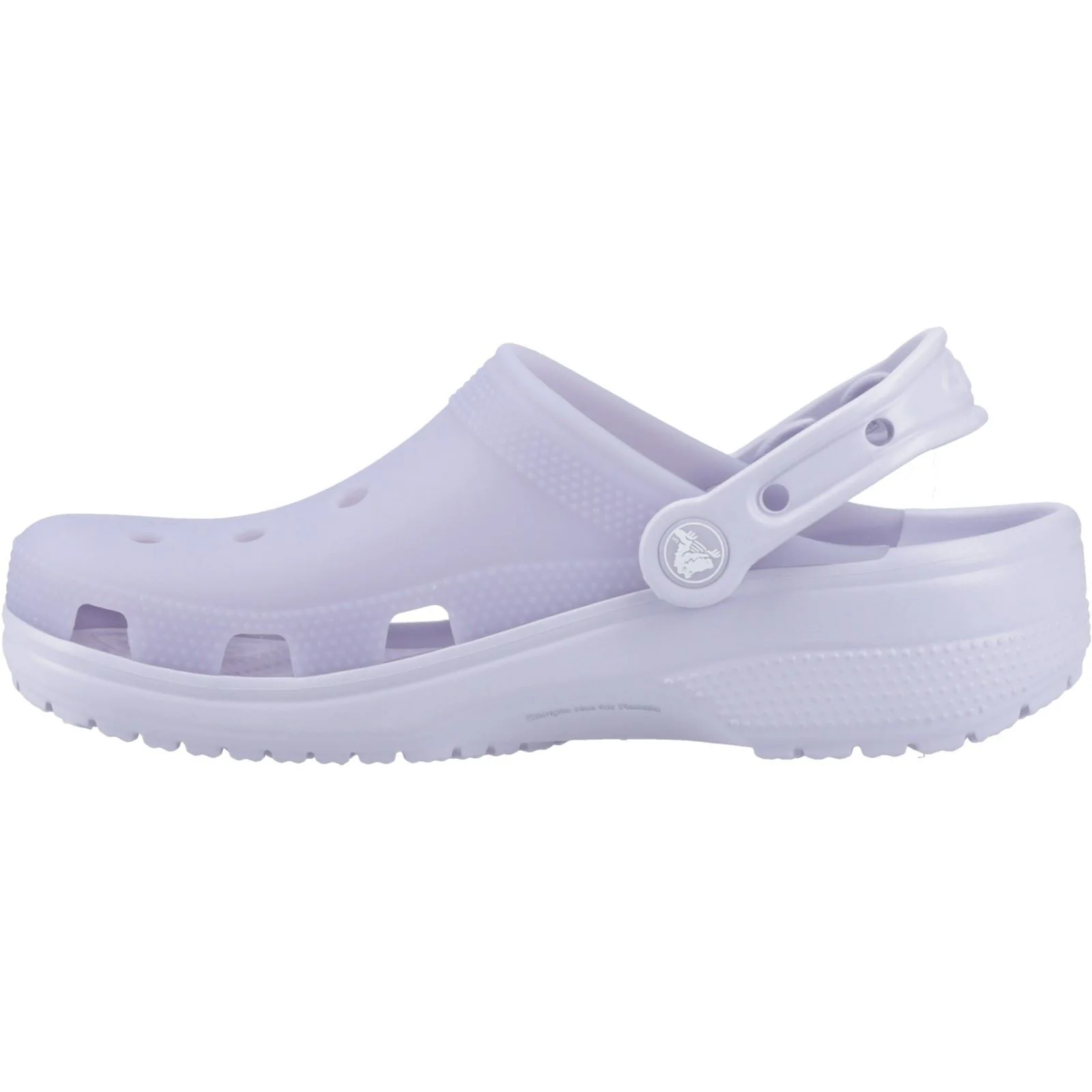 Crocs Classic Frosted Thermoplastic Purple Moon Clogs - Image 3