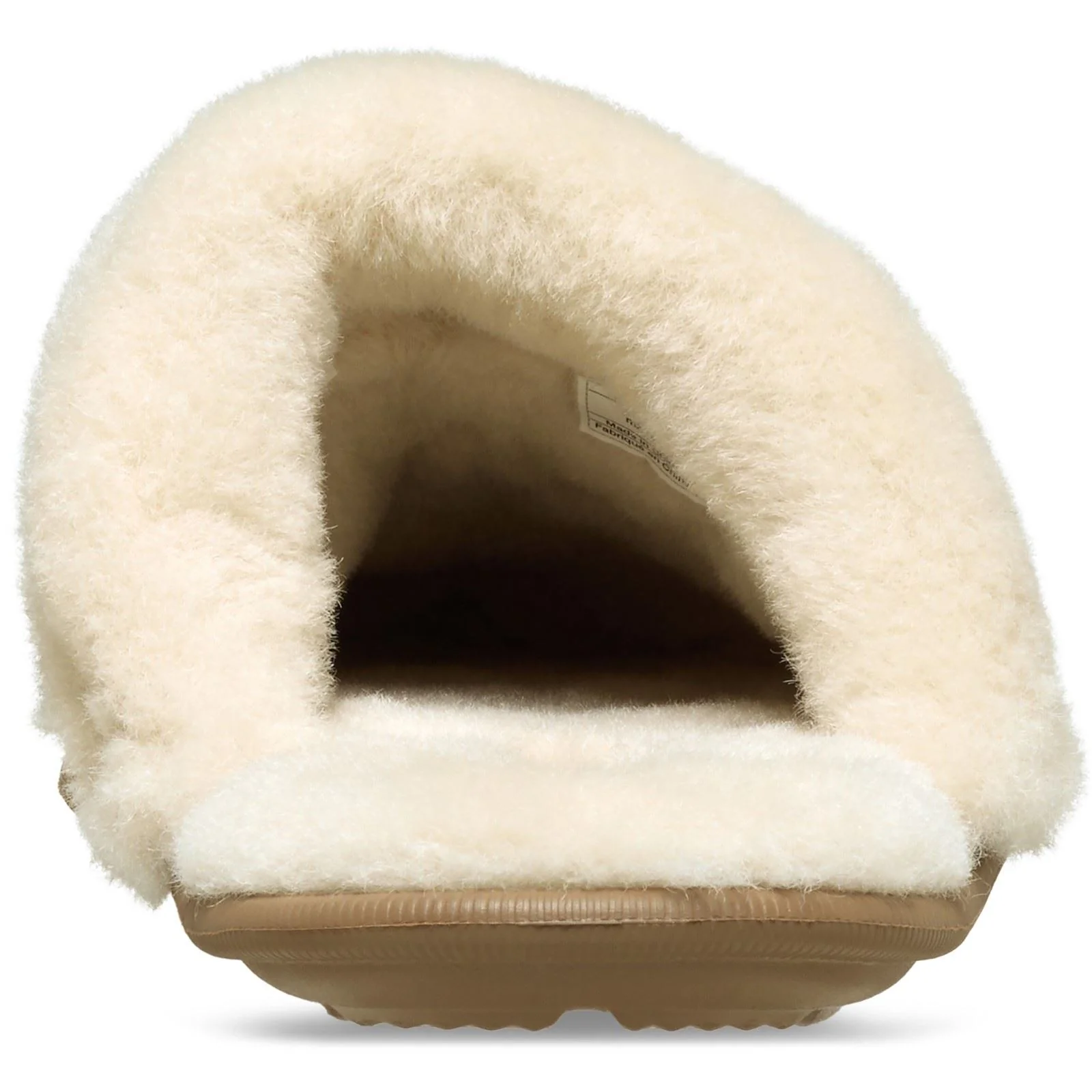 Crocs Classic Fuzz Scuff Thermoplastic Sepia Slippers - Image 2