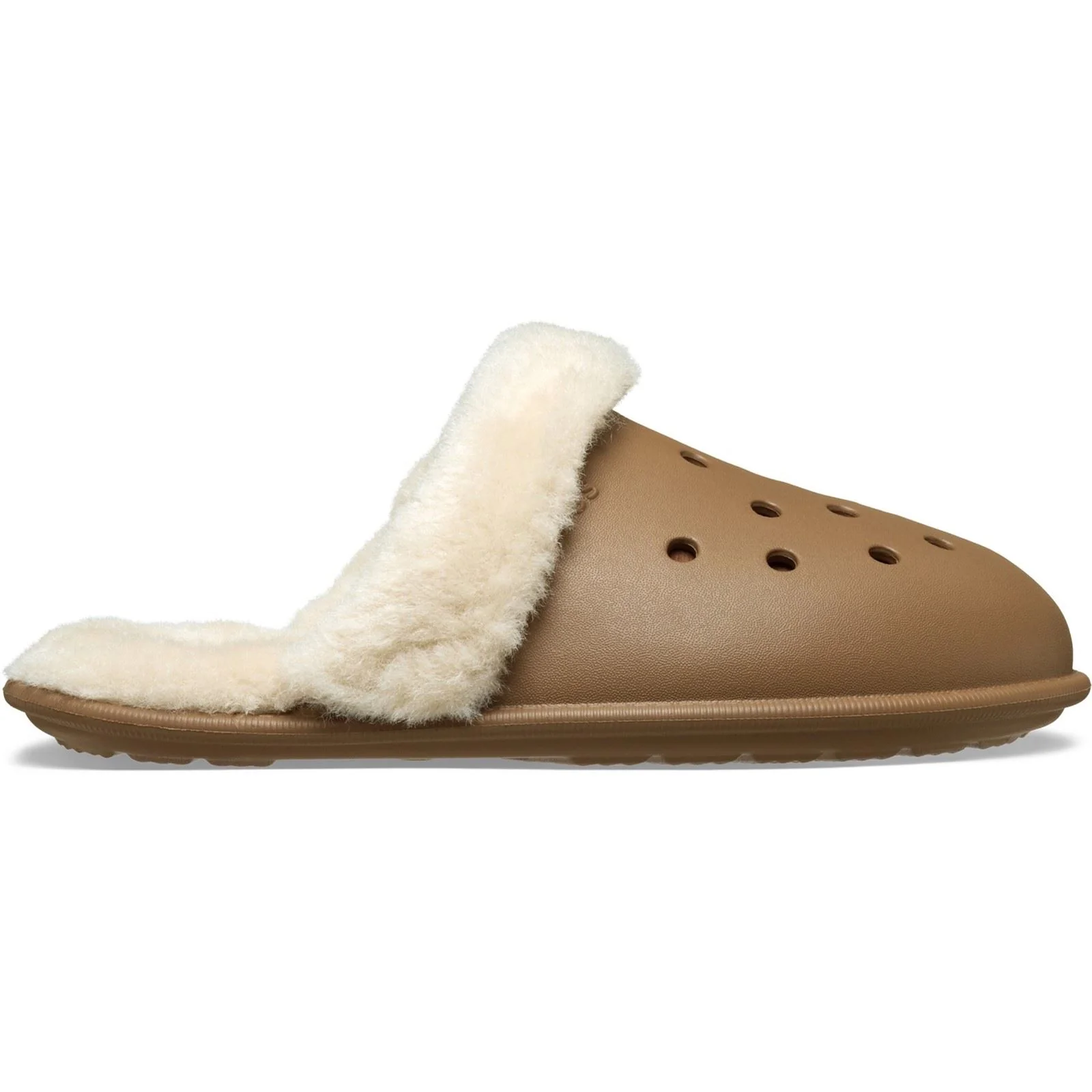 Crocs Classic Fuzz Scuff Thermoplastic Sepia Slippers - Image 7