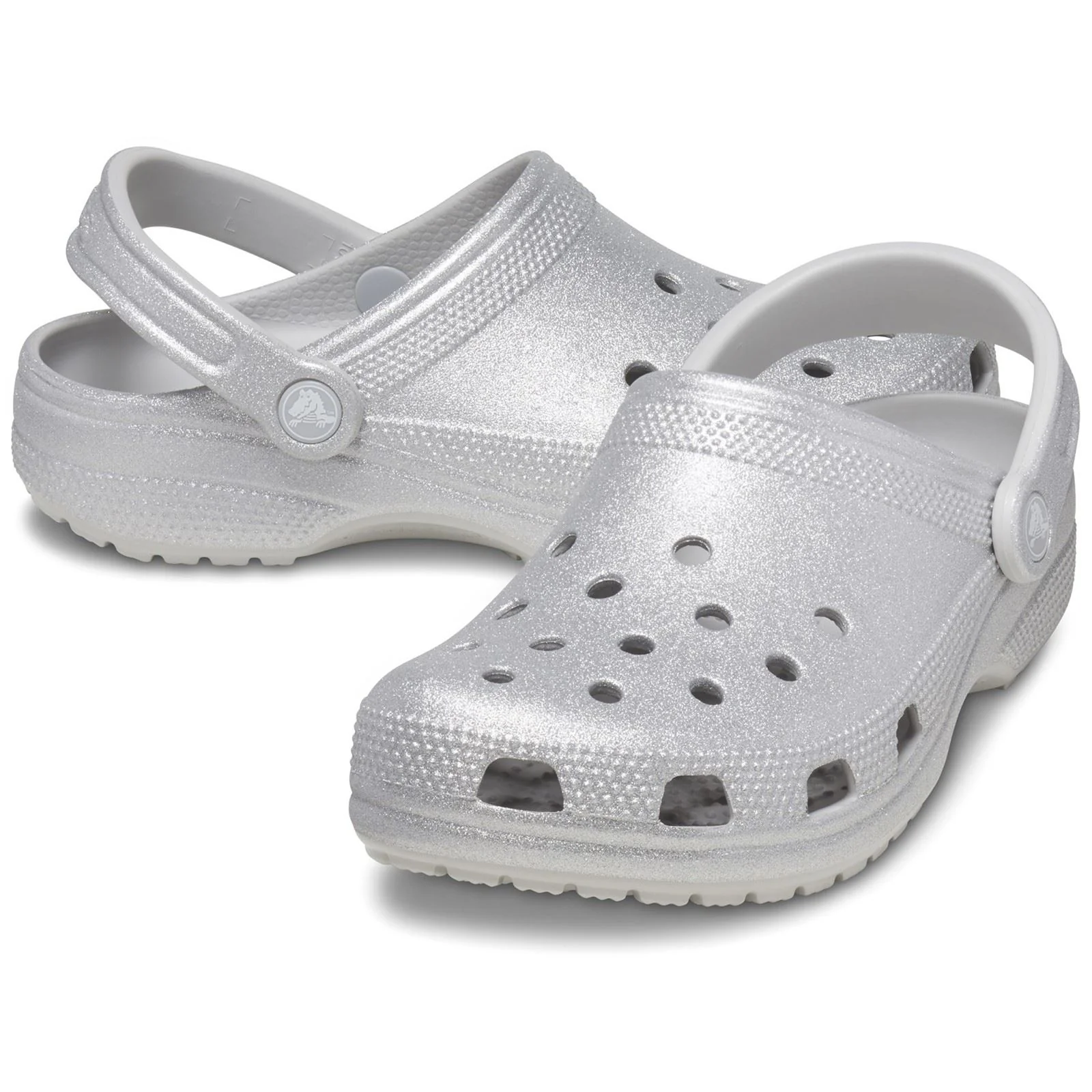Crocs Classic Glitter Clog in Atmosphere - Image 3