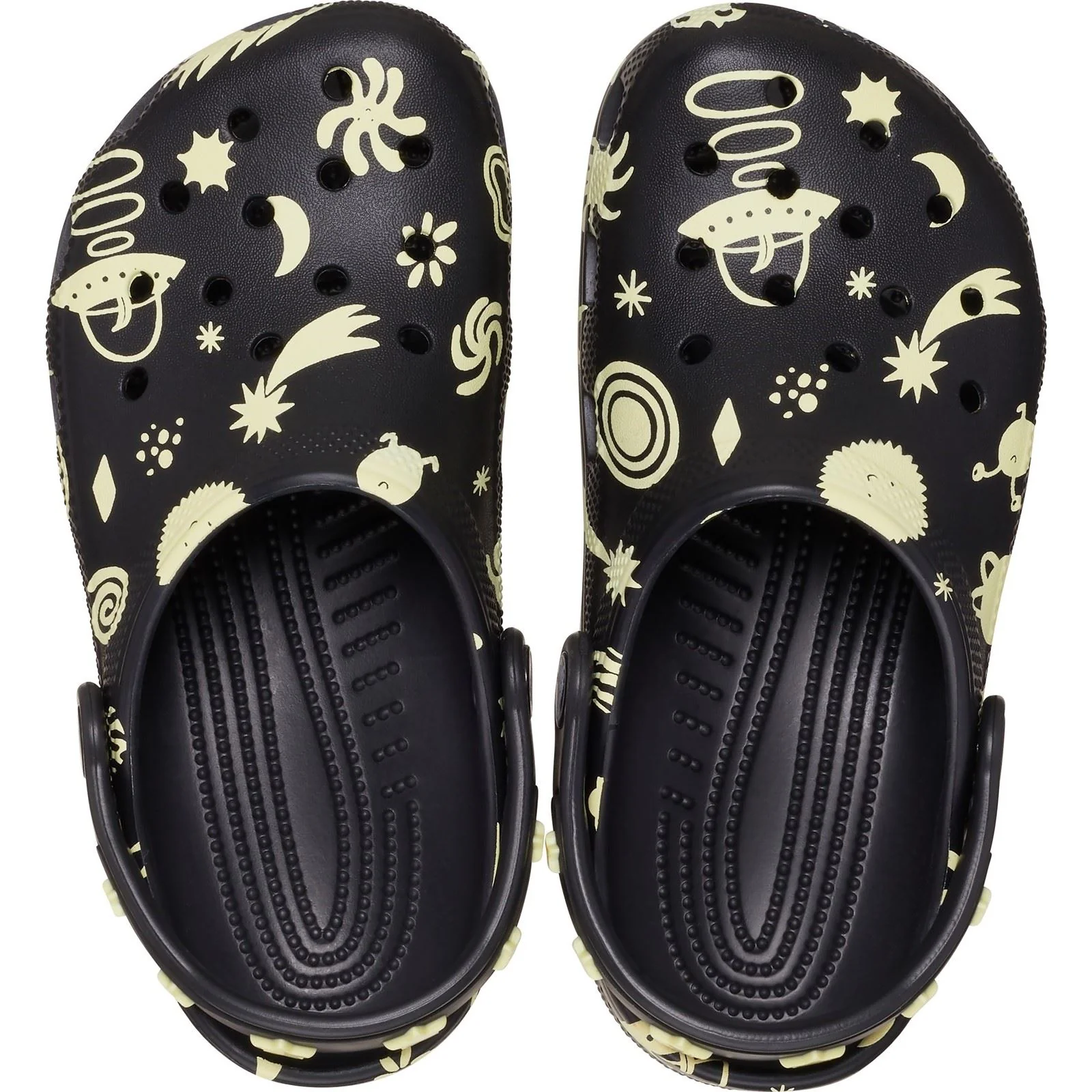 Crocs Classic Graphic Thermoplastic Black Loafers - Image 5