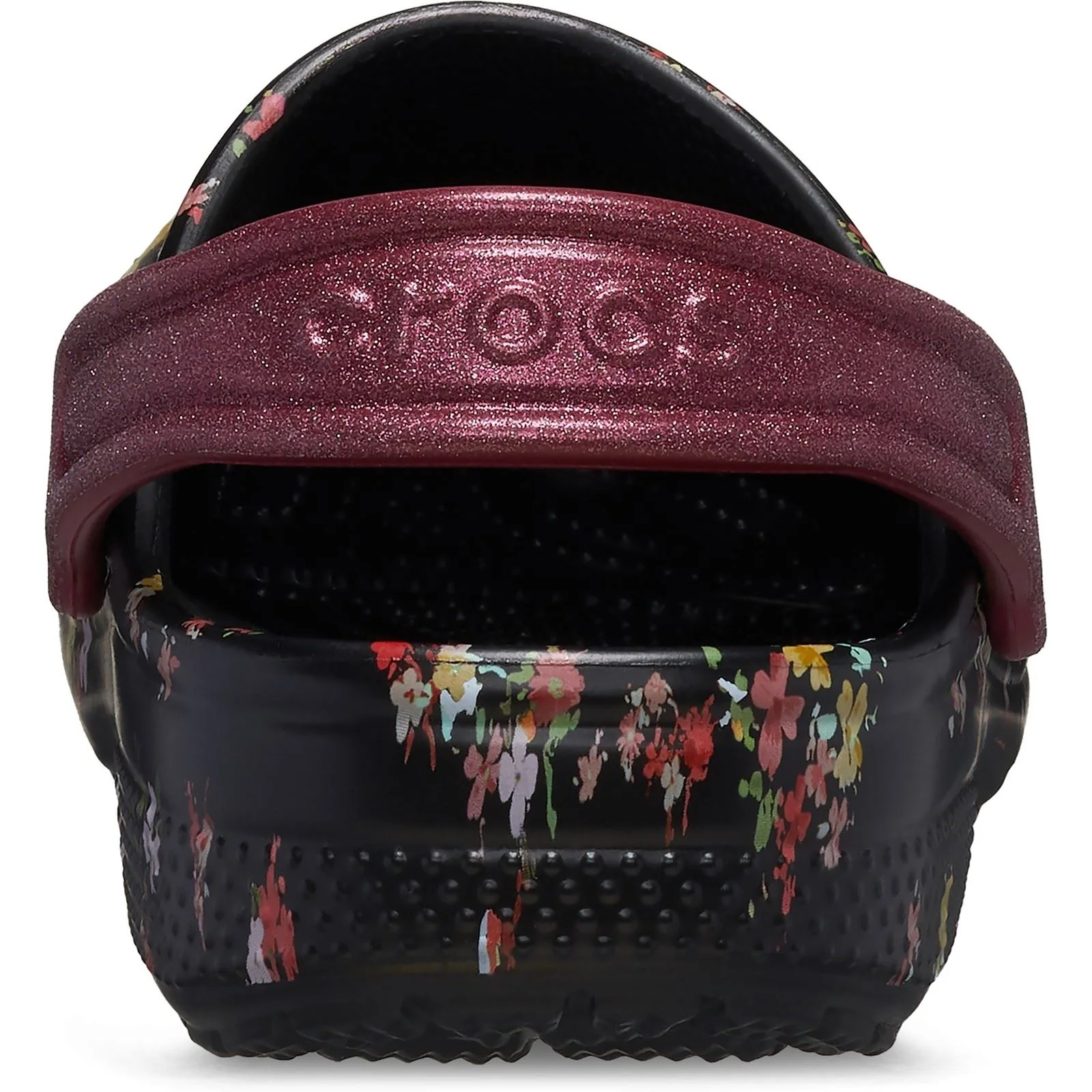 Crocs Classic Graphic Thermoplastic Black/Multi Clogs - Image 2