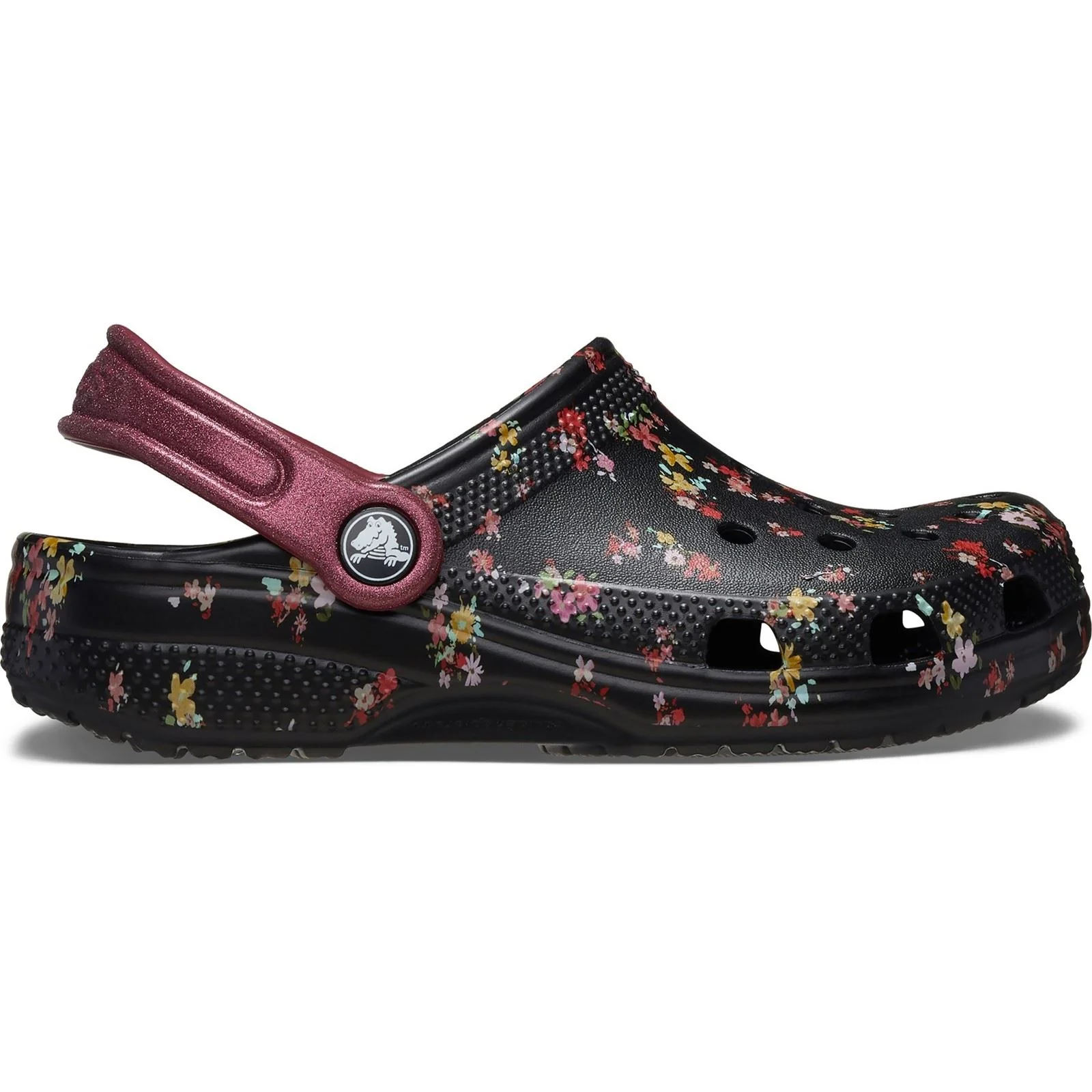 Crocs Classic Graphic Thermoplastic Black/Multi Clogs - Image 6
