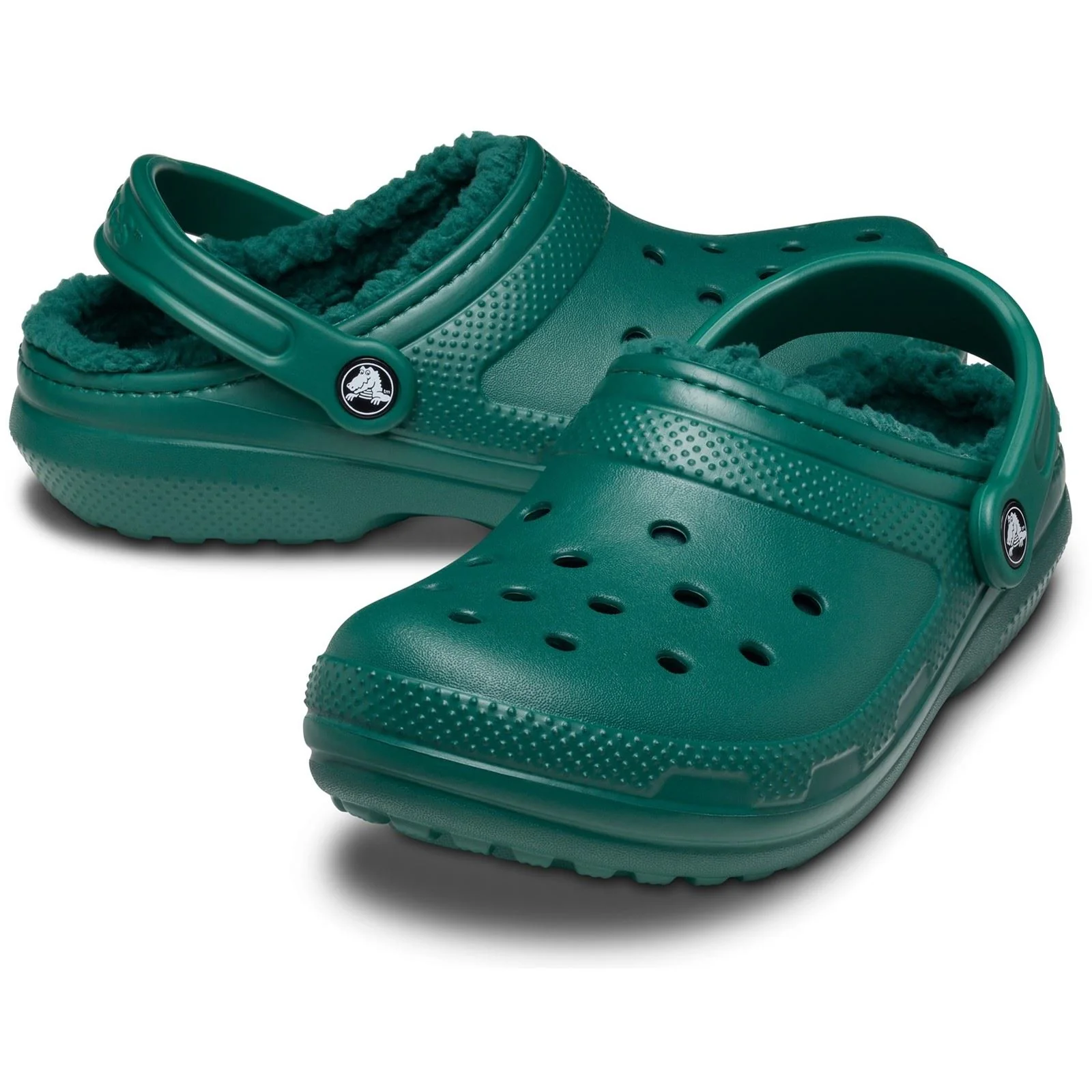 Crocs Women's Classic Lined Clog in Emerald - Image 3