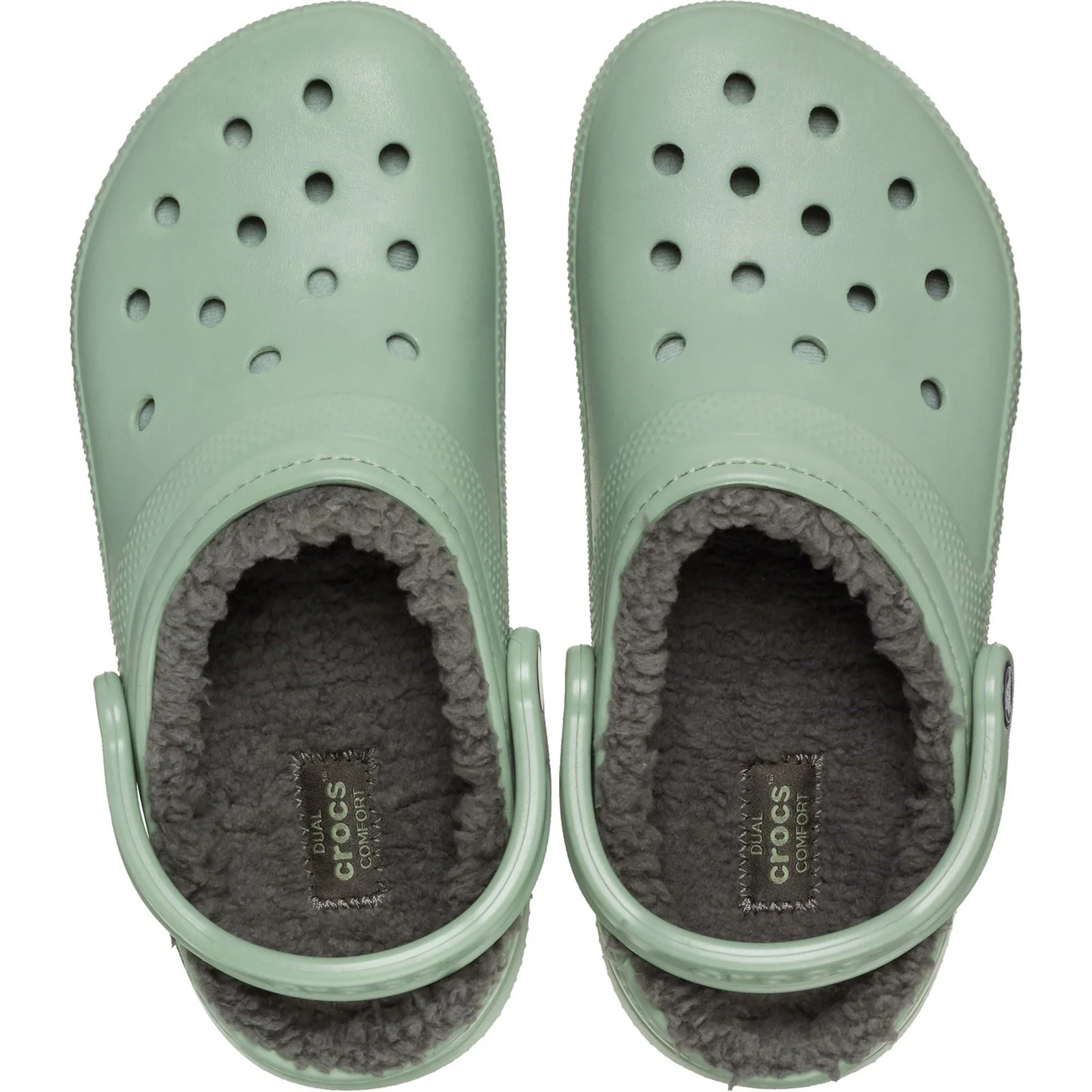 Crocs Men's Classic Lined Clog in Moss/Multi - Image 5