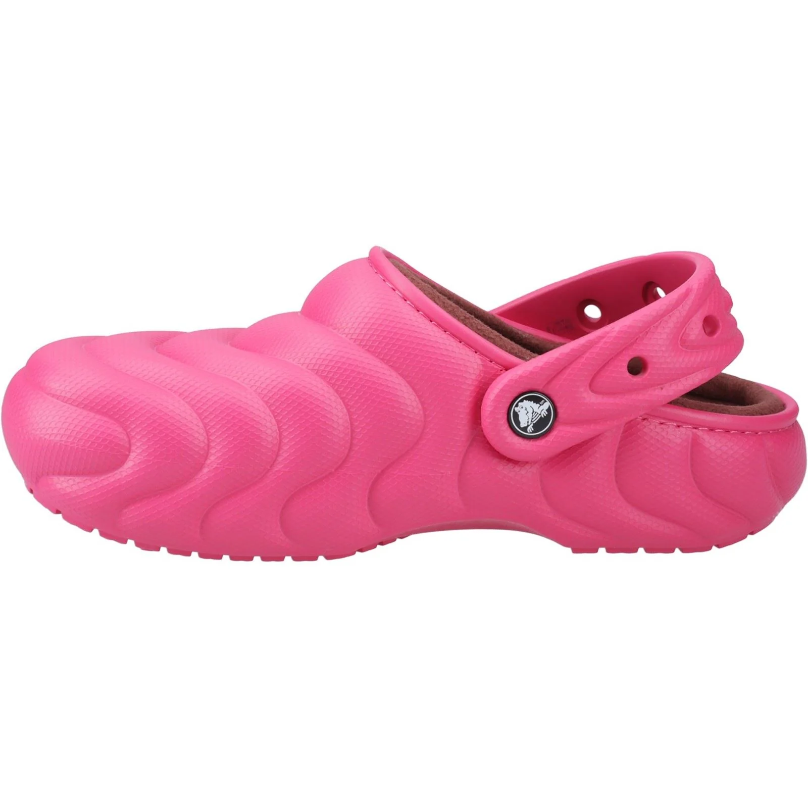 Crocs Women's Classic Lined Overpuff Clog in Dragon Fruit - Image 4