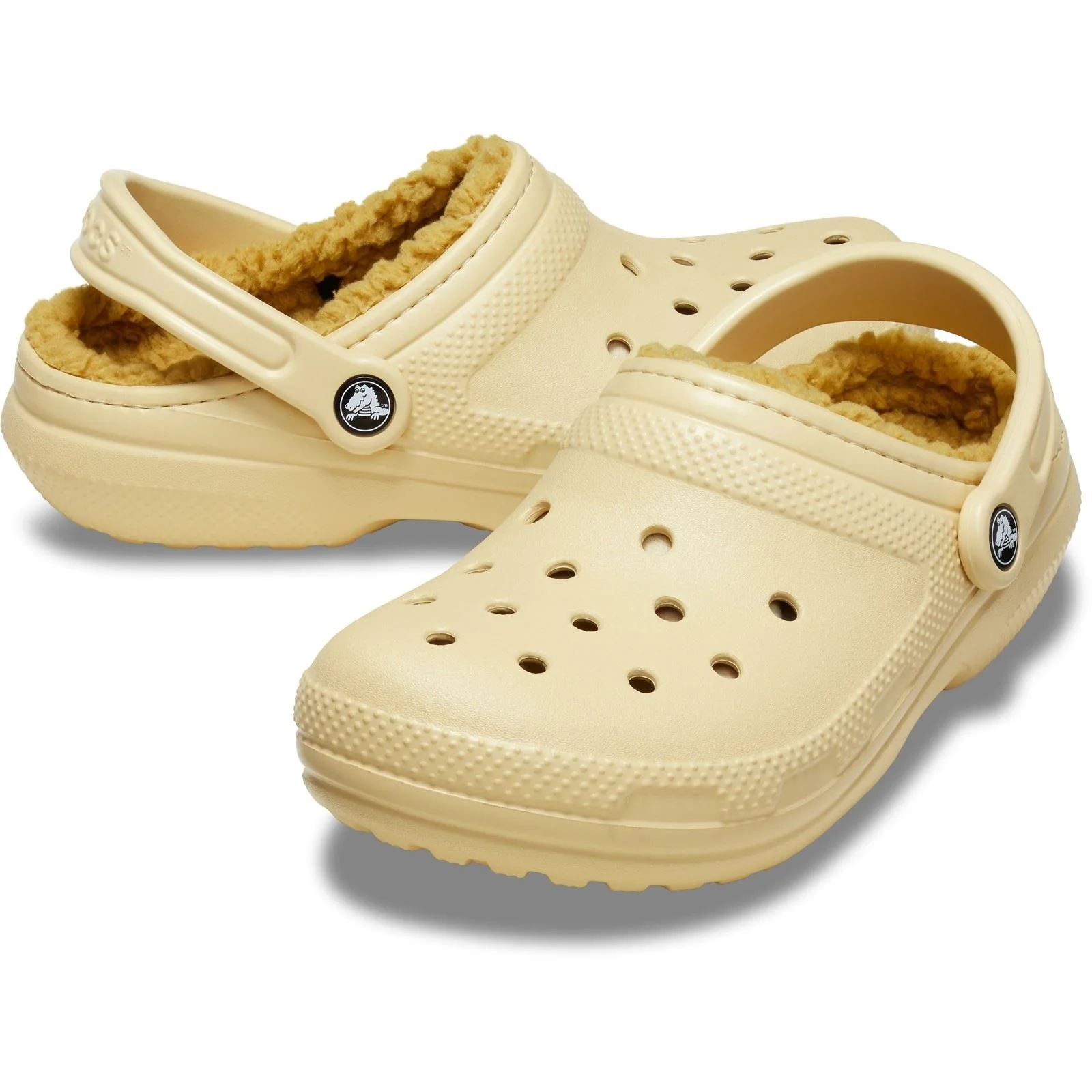 Crocs Classic Lined Thermoplastic Men's Sesame Clogs - Image 3