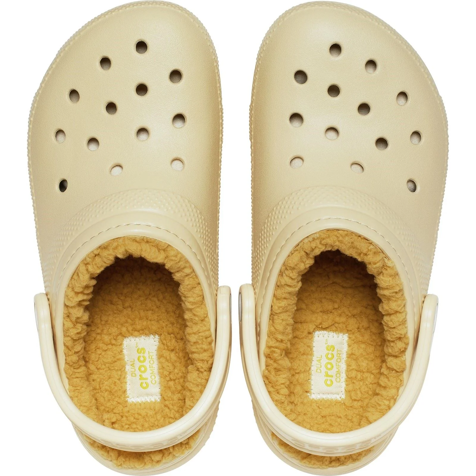 Crocs Classic Lined Thermoplastic Men's Sesame Clogs - Image 5