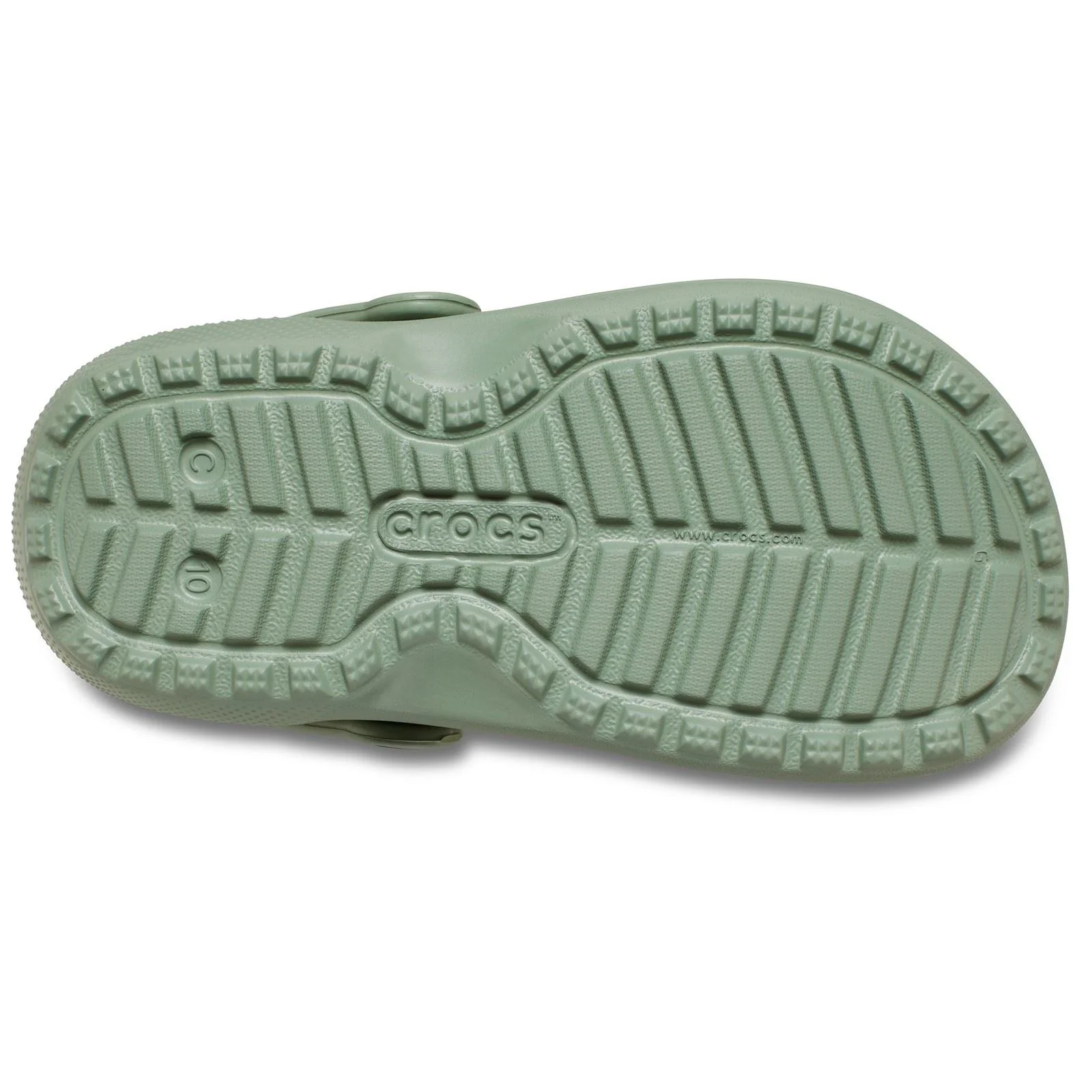 Crocs Classic Lined Thermoplastic Kid's Moss Clogs - Image 4