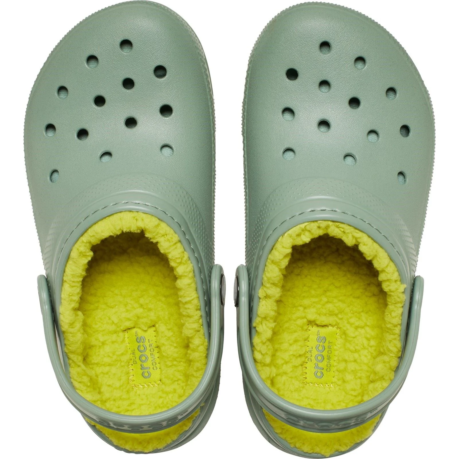 Crocs Classic Lined Thermoplastic Kid's Moss Clogs - Image 5