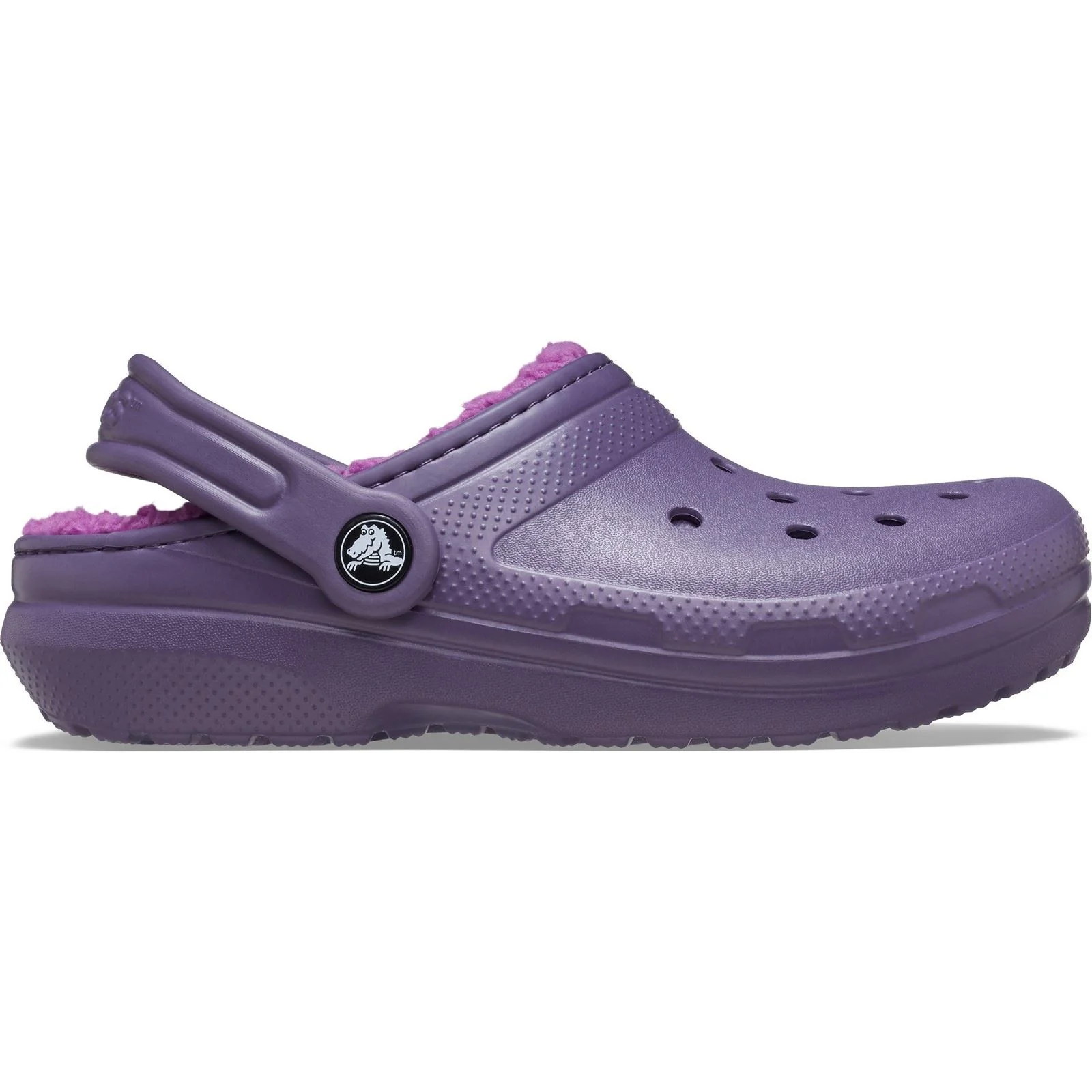 Crocs Classic Lined Thermoplastic Kid's Nightshade Clogs - Image 7