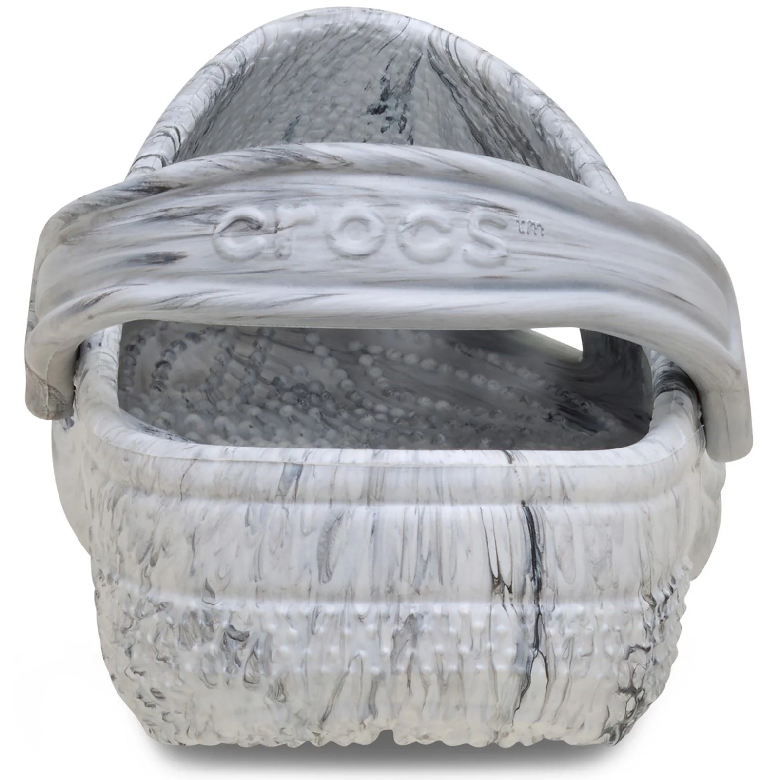 Crocs Classic Marbled Clog Thermoplastic White/Black Clogs - Image 2