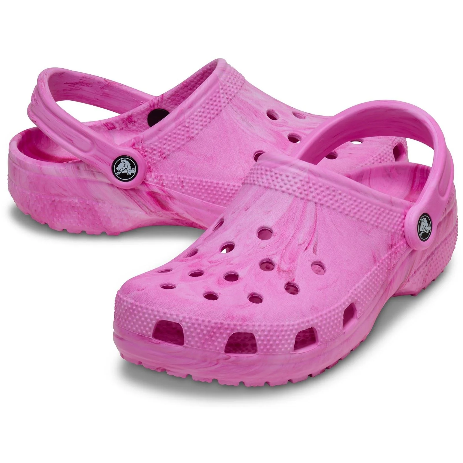 Crocs Classic Marbled Clog Thermoplastic Pink/Multi Clogs - Image 3