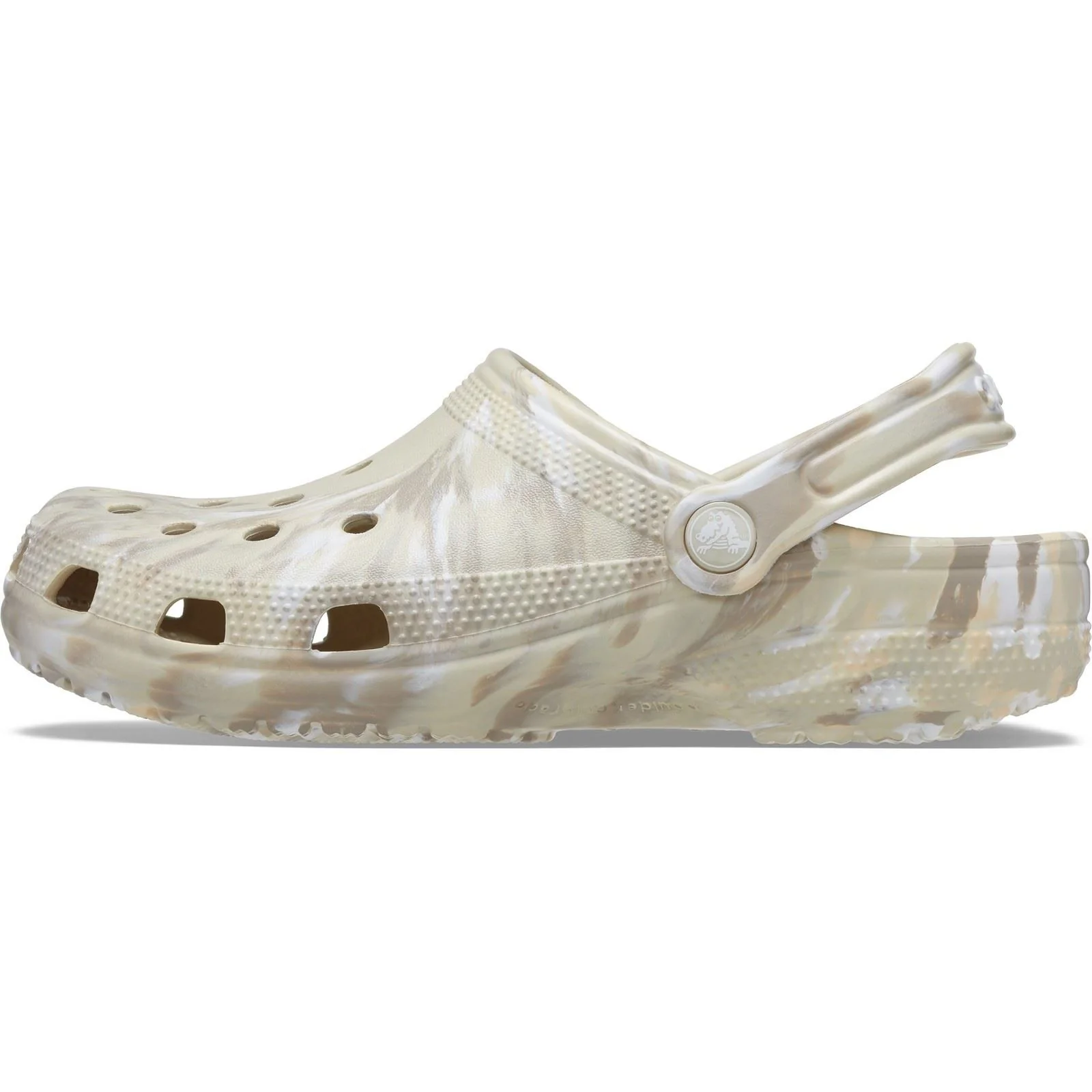 Crocs Classic Marbled Clog in Bone/Multi - Image 7