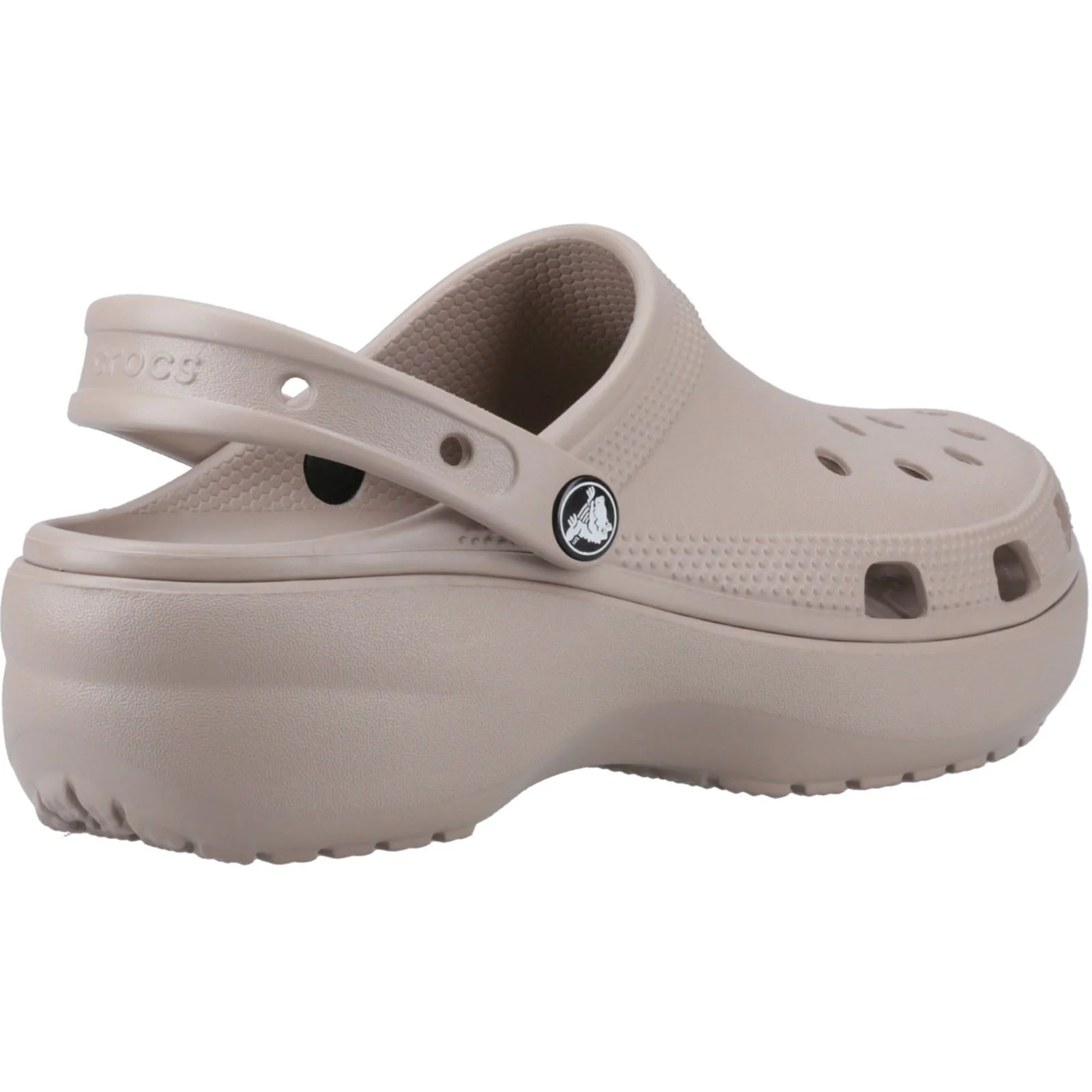 Crocs Classic Platform Clog Women's Taupe Clogs - Image 2