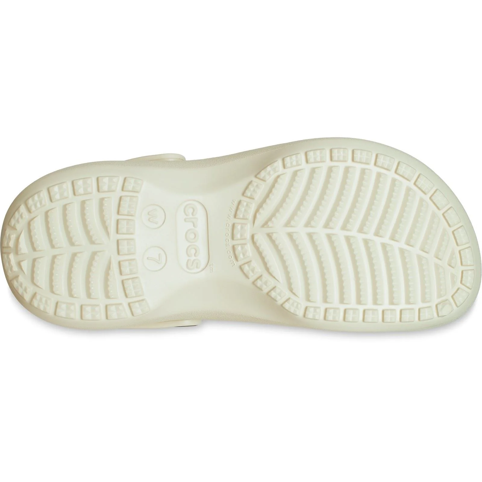 Crocs Women's Classic Platform Clog in Bone - Image 3