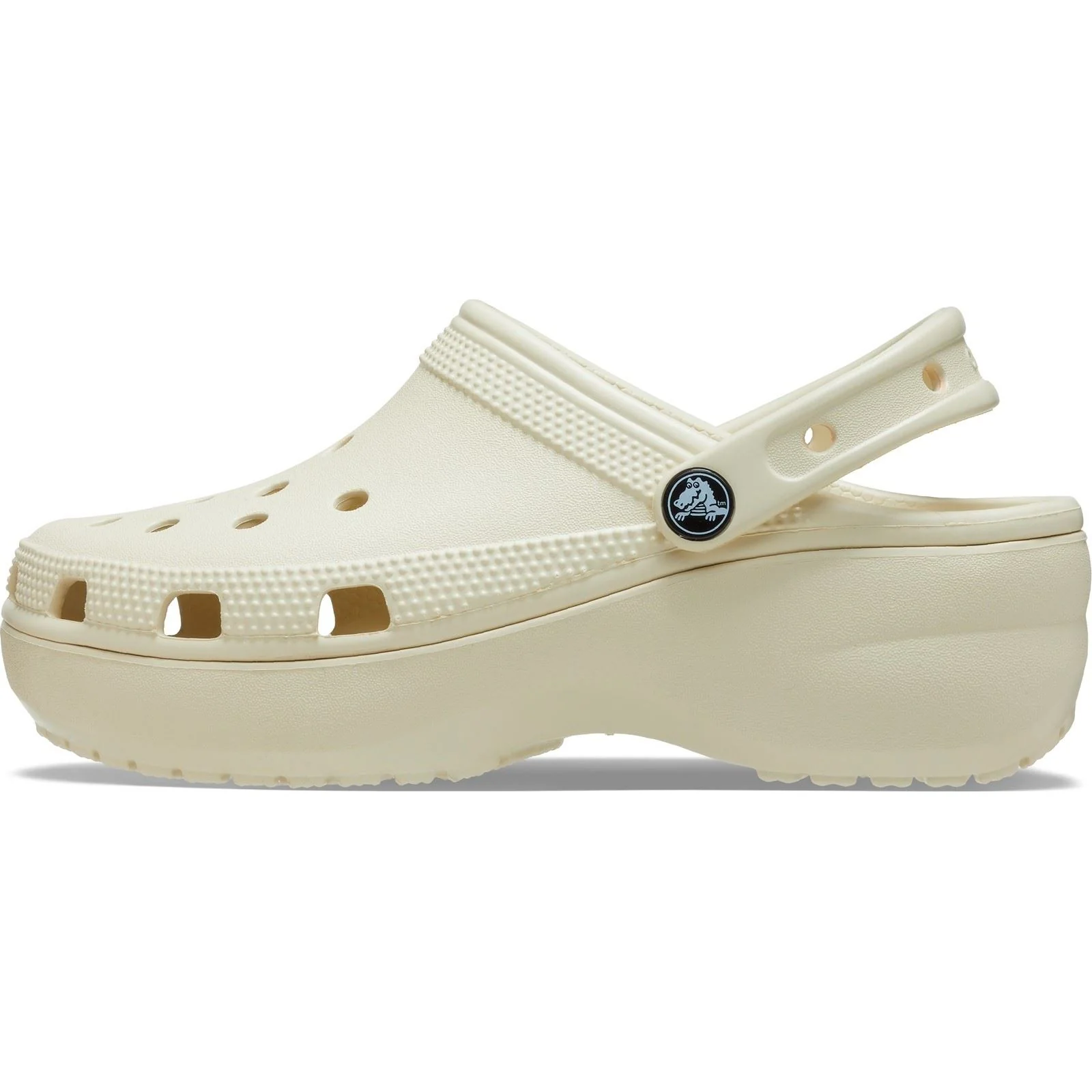 Crocs Women's Classic Platform Clog in Bone - Image 5