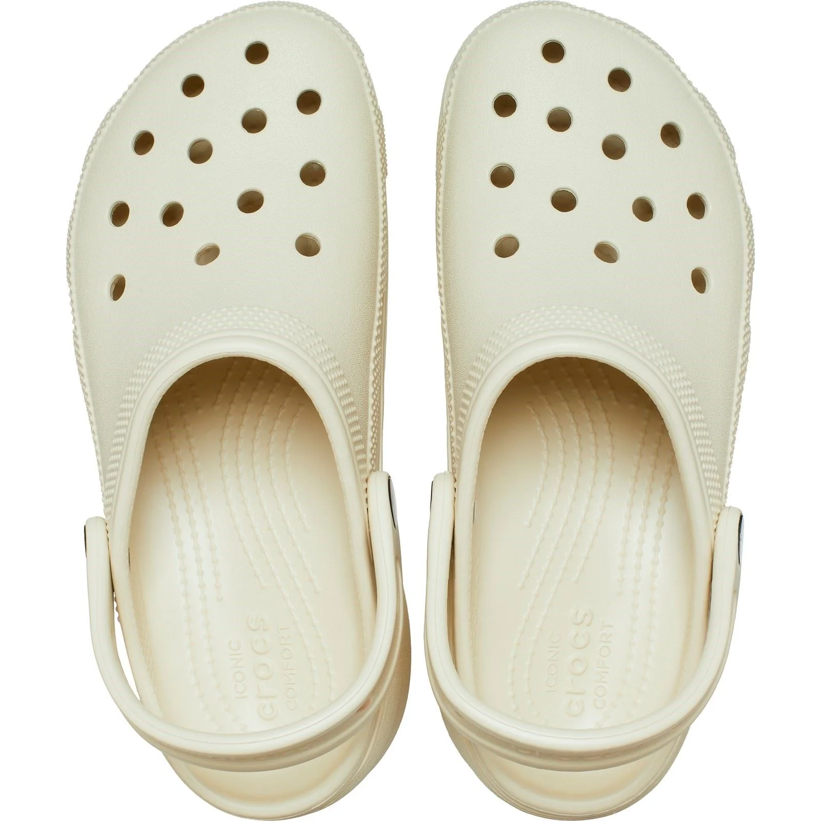 Crocs Women's Classic Platform Clog in Bone - Image 7