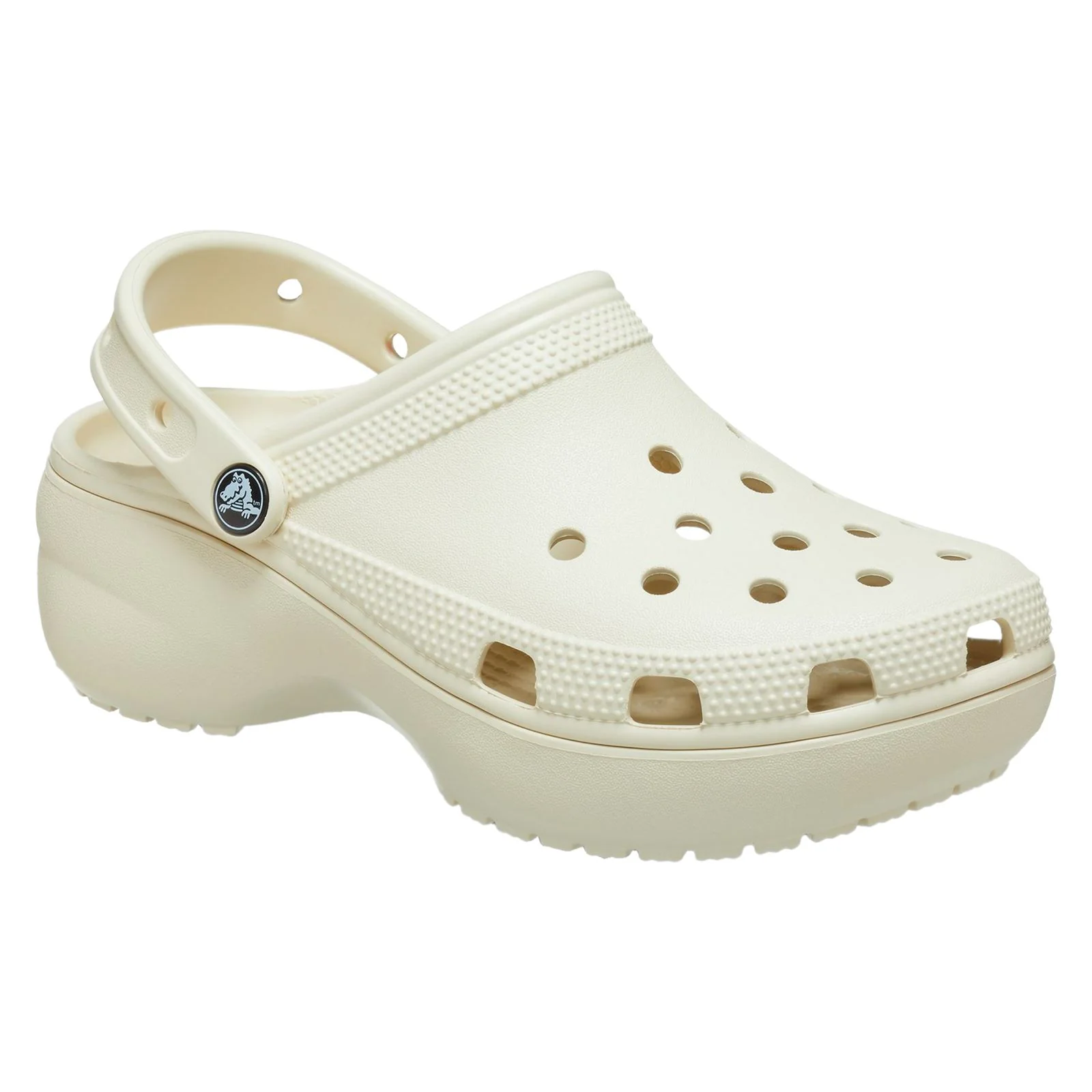 Crocs Women's Classic Platform Clog in Bone - Image 9
