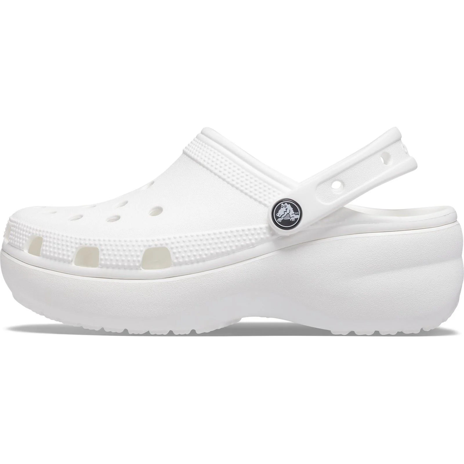 Crocs Women's Classic Platform Clog in White - Image 6