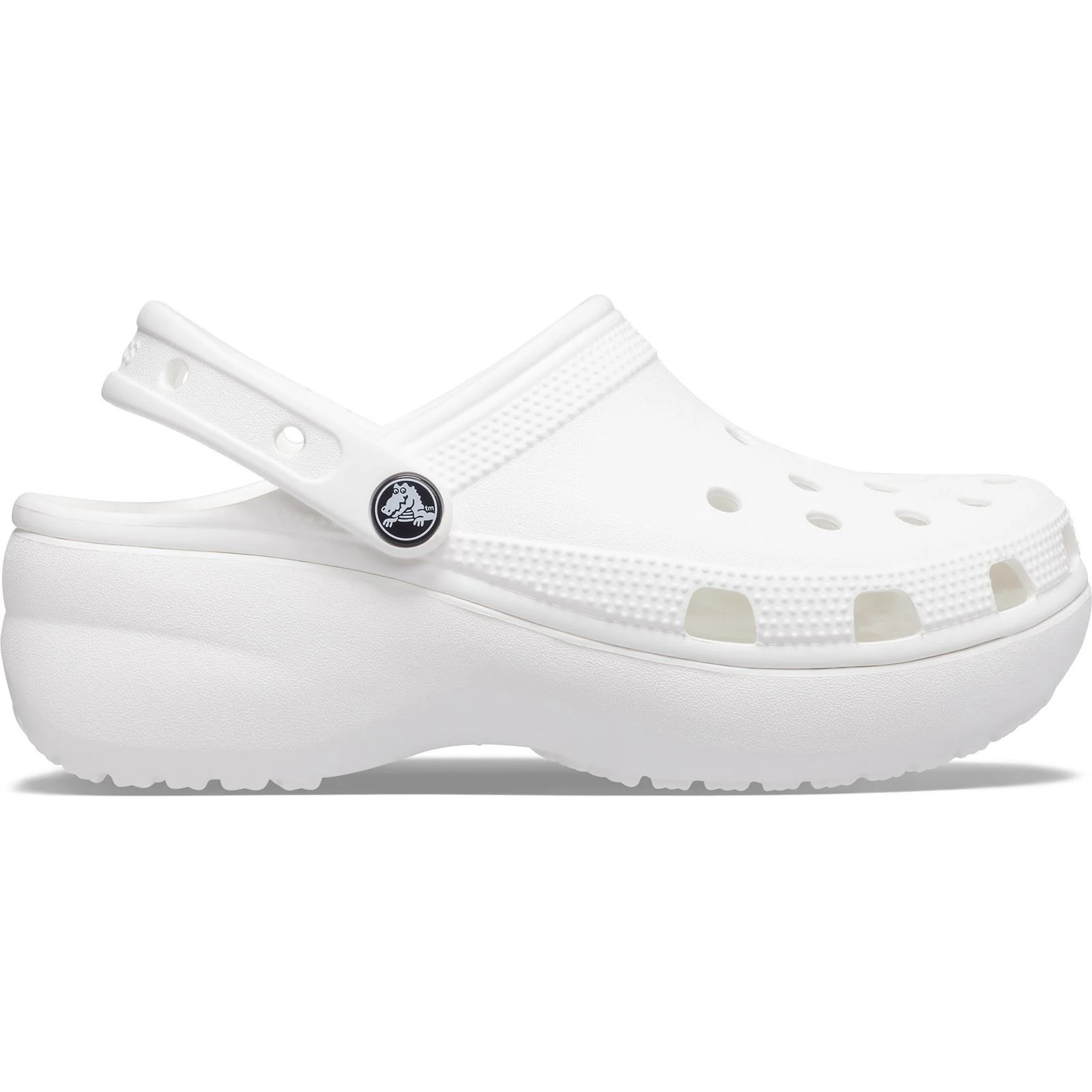 Crocs Women's Classic Platform Clog in White - Image 7