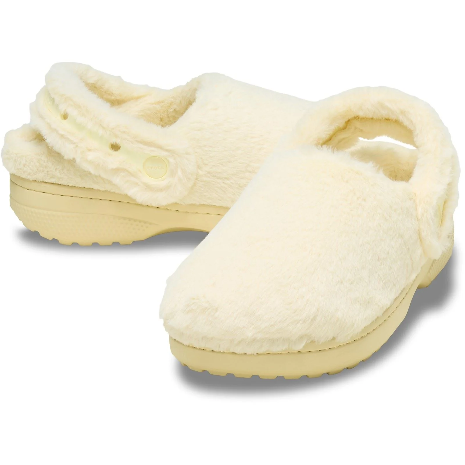 Crocs Classic Unfurgettable Polyester Women's Vanilla Clogs - Image 3