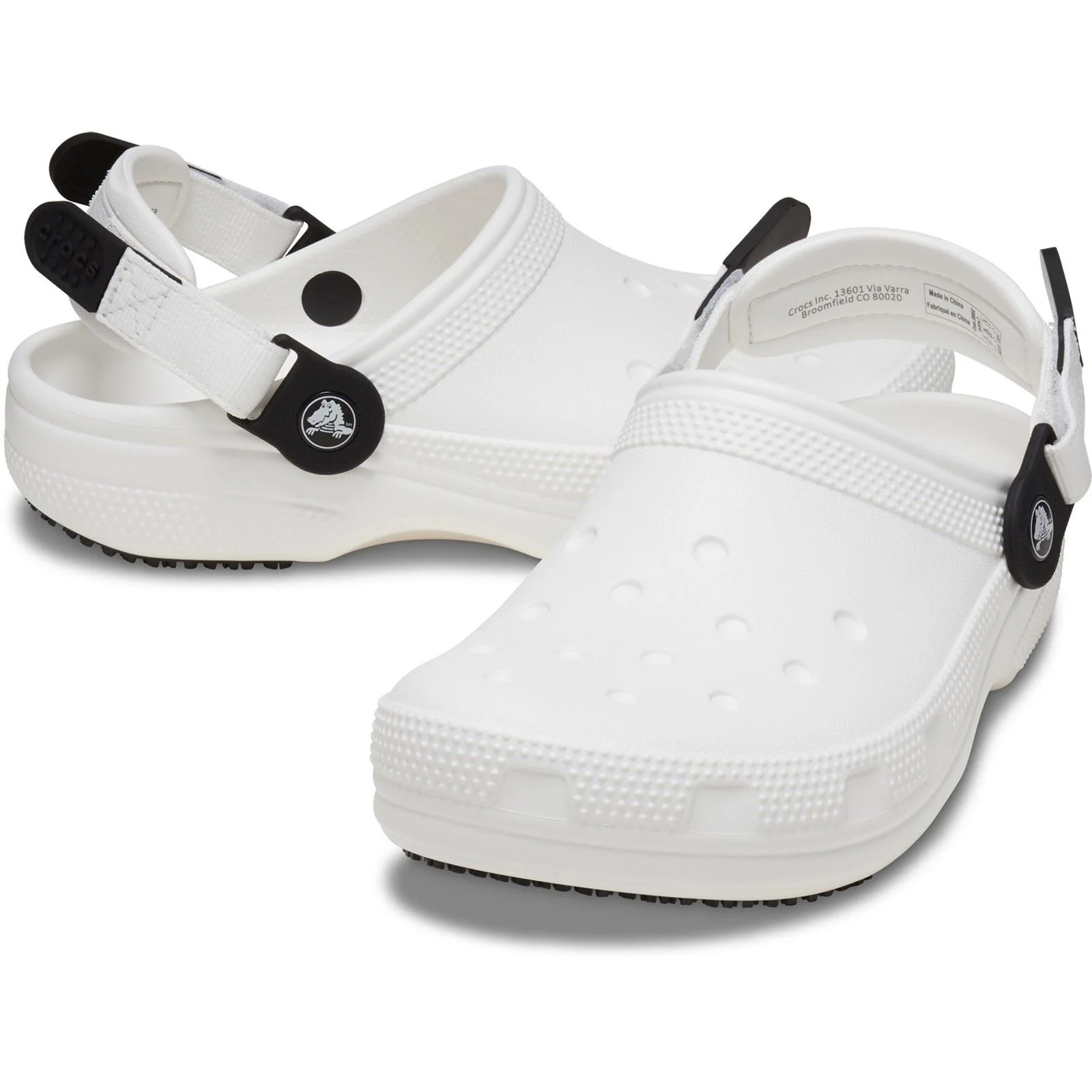 Crocs Classic Work Clog Thermoplastic White Clogs - Image 3
